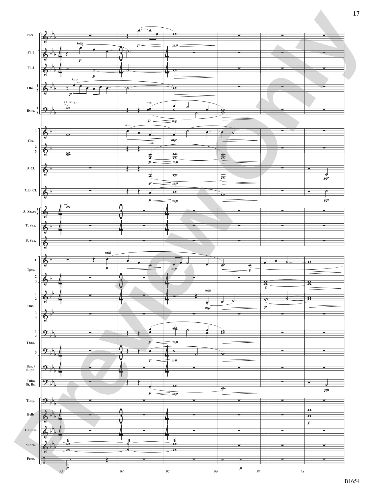 Grace: Concert Band Conductor Score & Parts