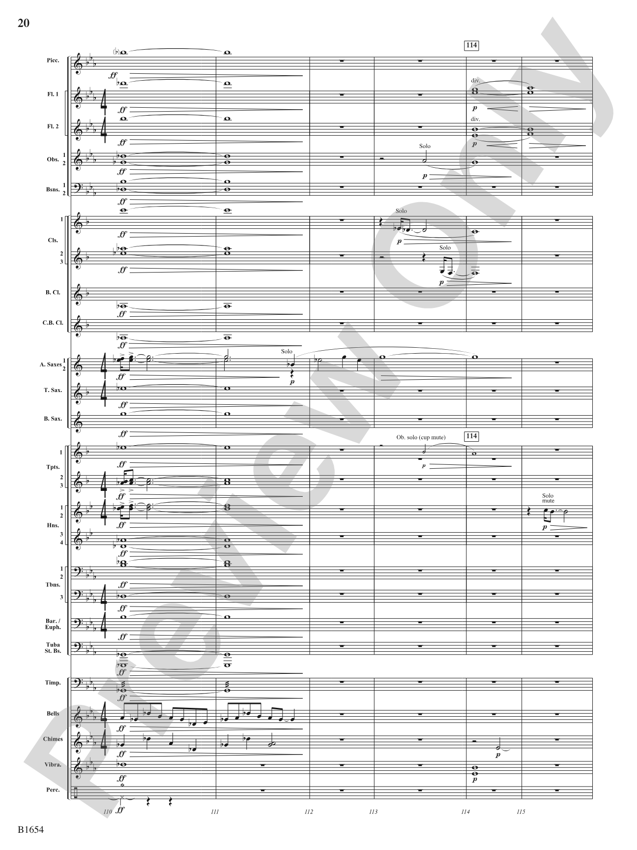 Grace: Concert Band Conductor Score & Parts