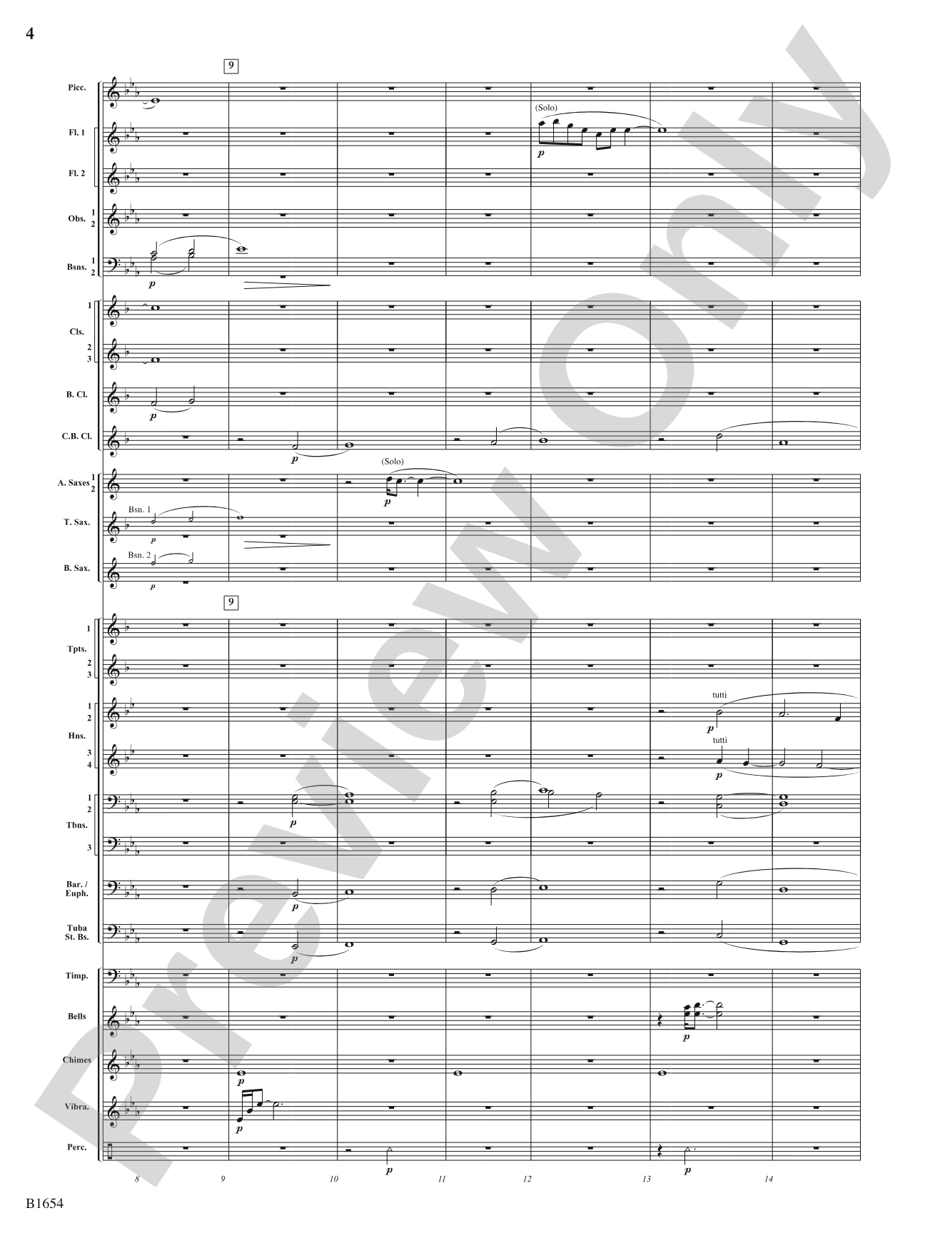 Grace: Concert Band Conductor Score & Parts