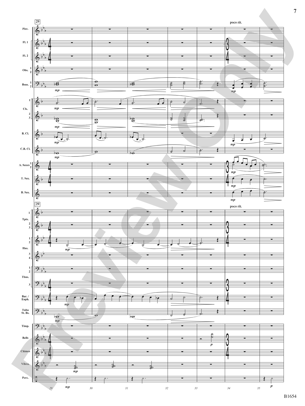 Grace: Concert Band Conductor Score & Parts