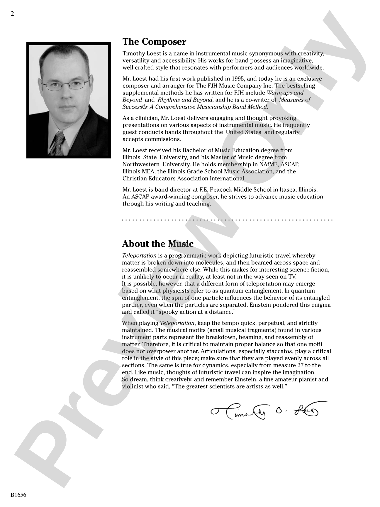 Teleportation: Concert Band Conductor Score & Parts