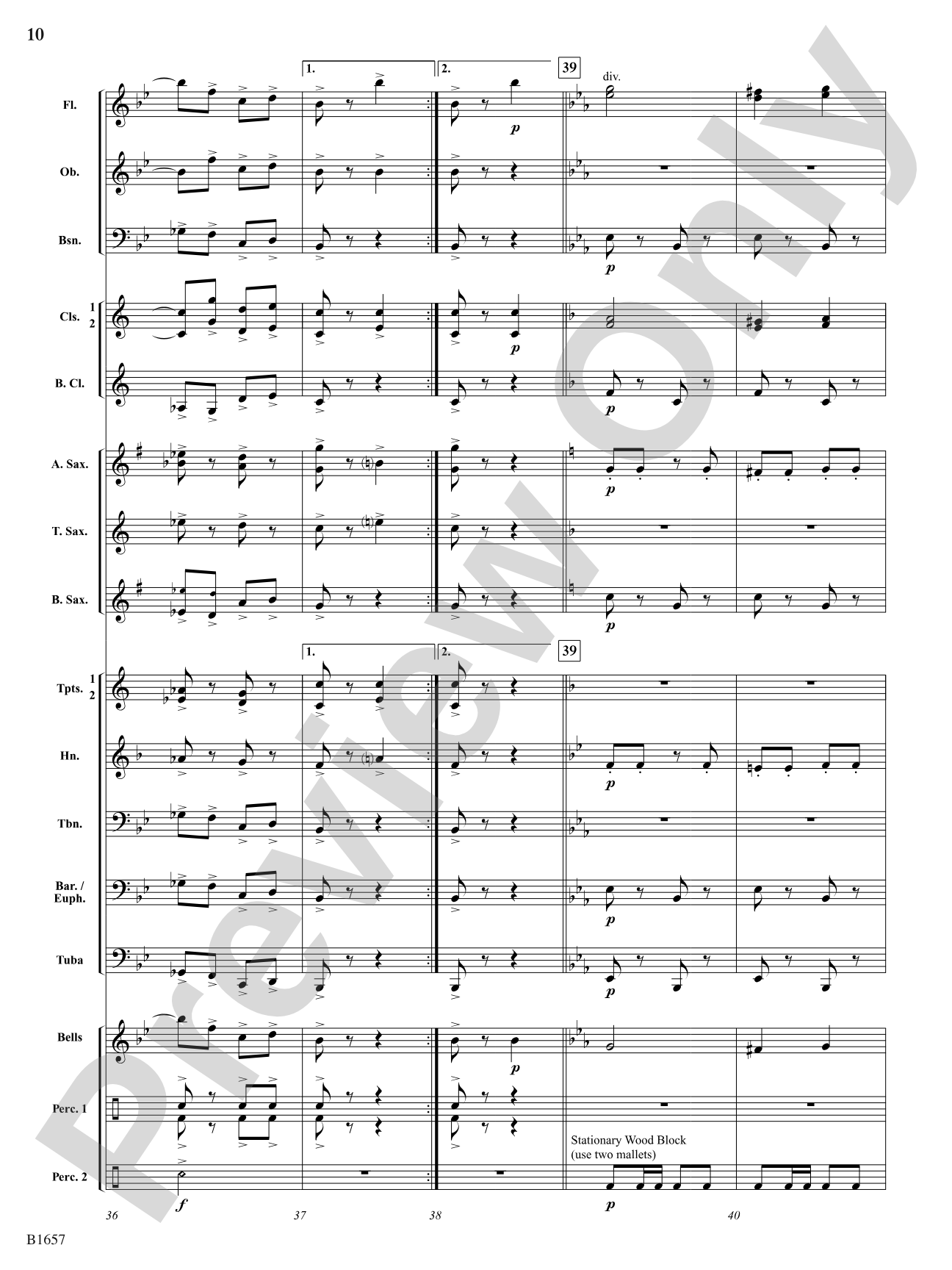 Mad Dash: Concert Band Conductor Score & Parts