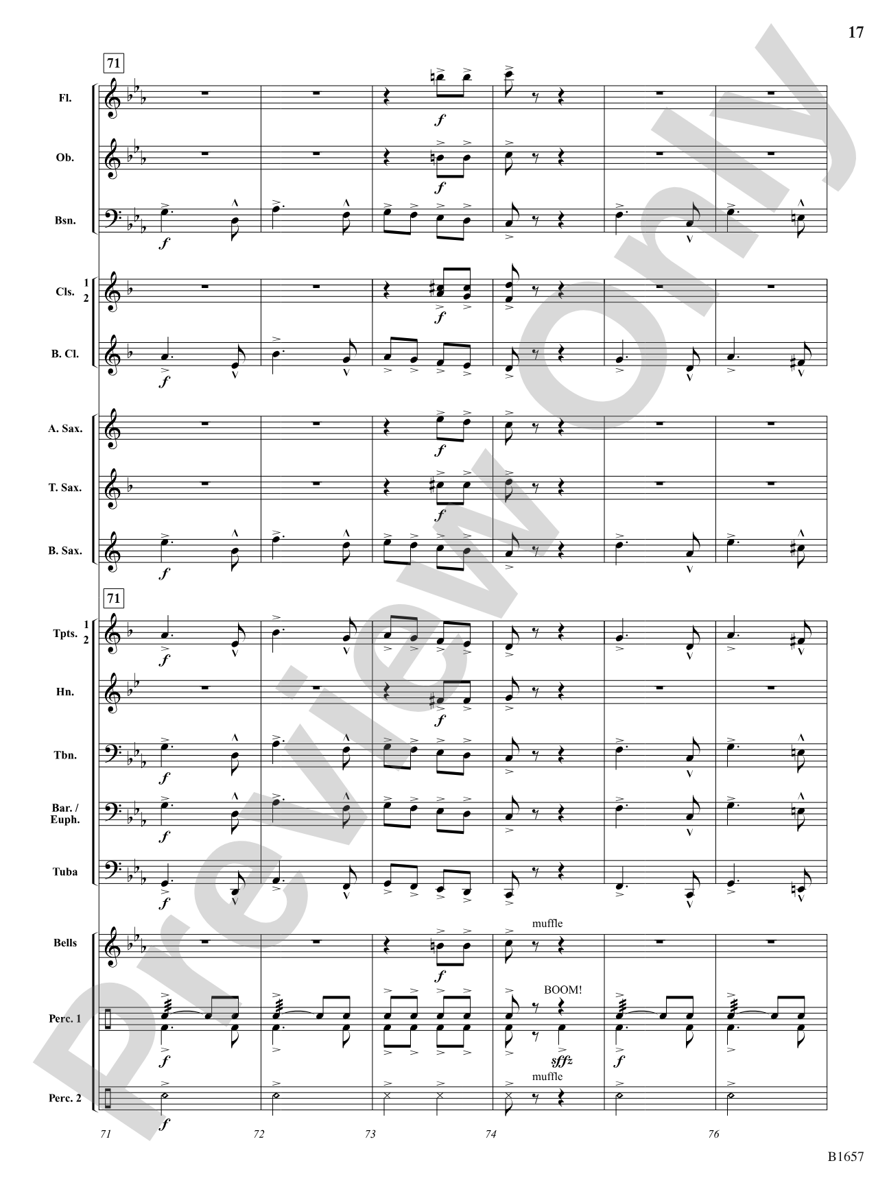 Mad Dash: Concert Band Conductor Score & Parts
