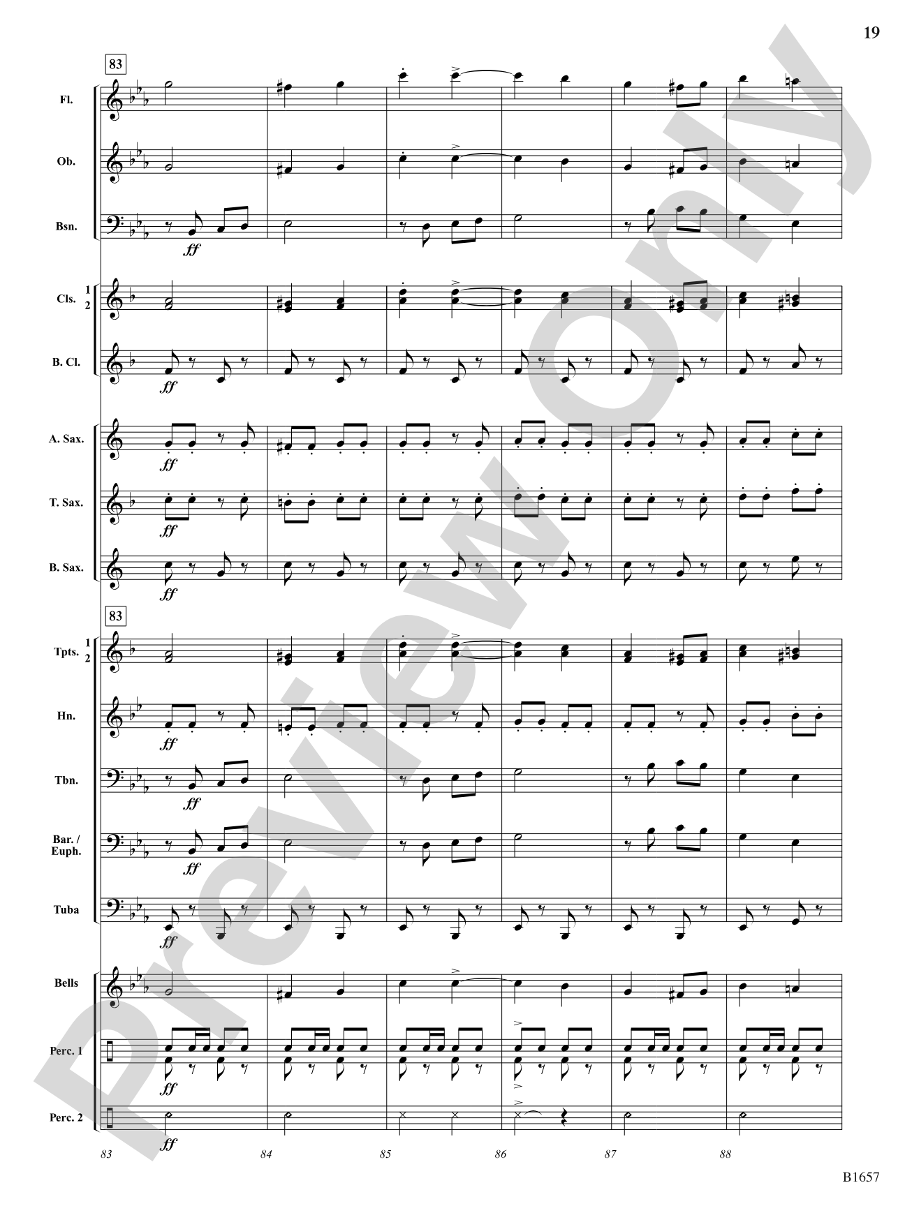 Mad Dash: Concert Band Conductor Score & Parts