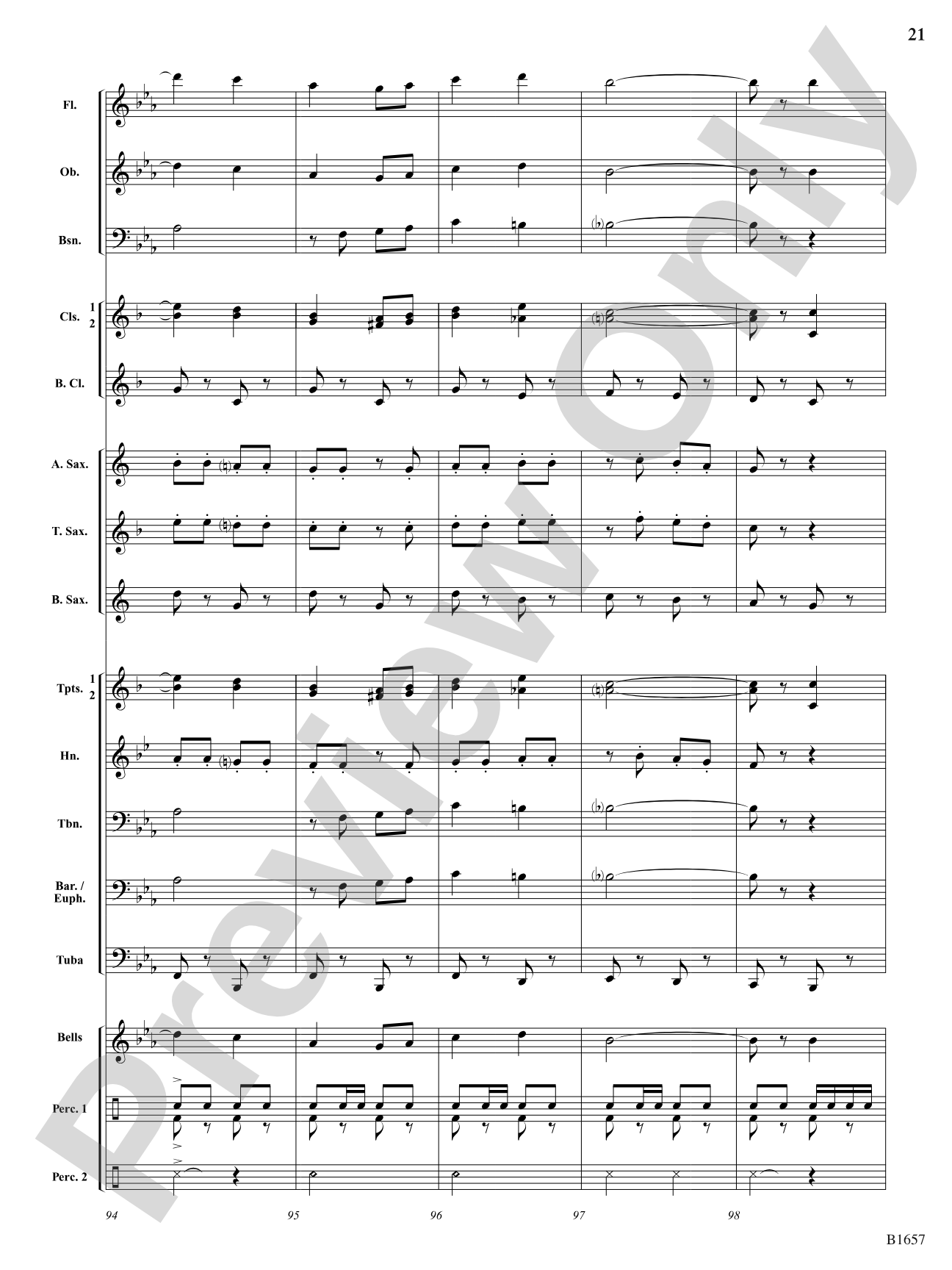 Mad Dash: Concert Band Conductor Score & Parts