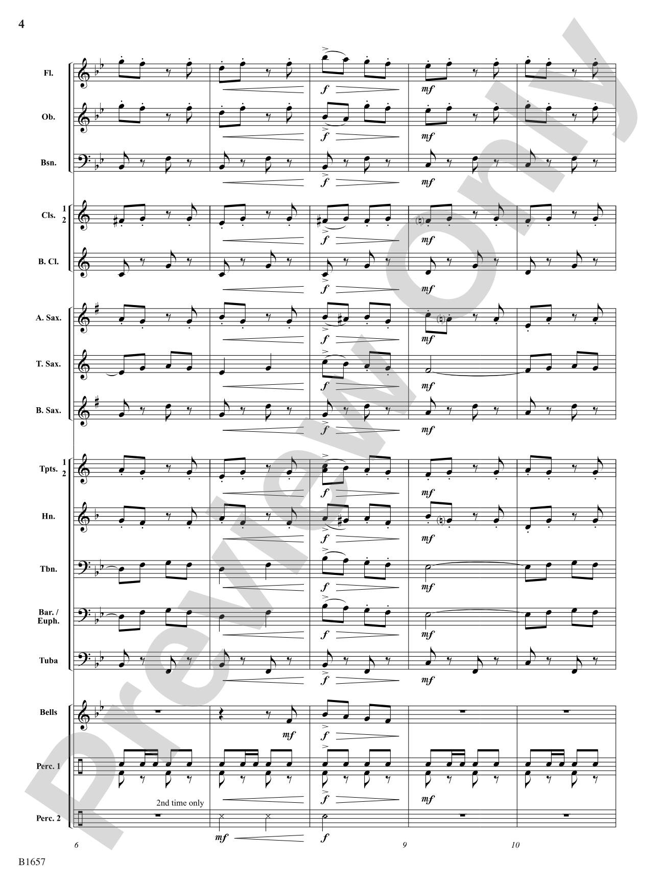 Mad Dash: Concert Band Conductor Score & Parts