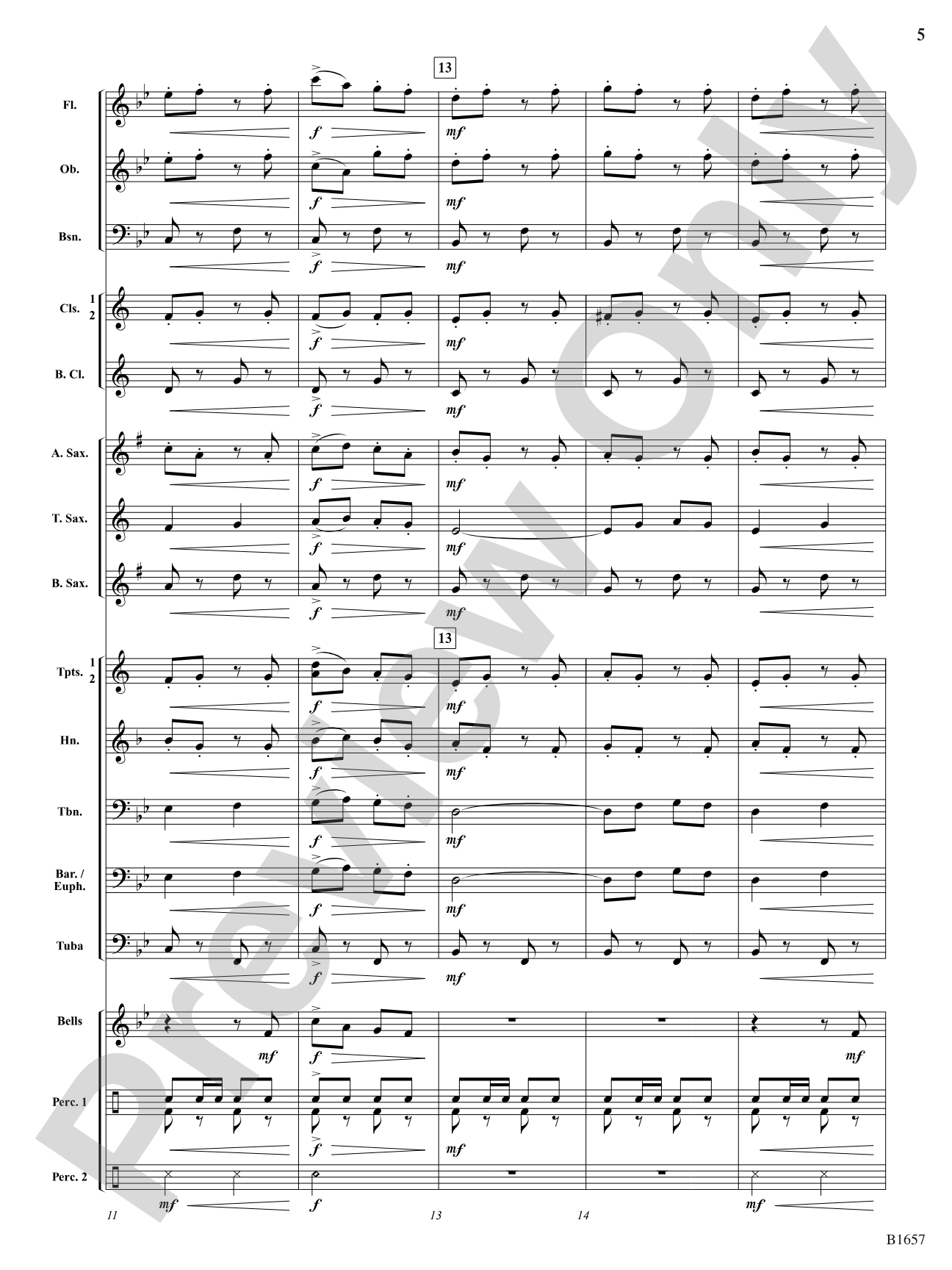 Mad Dash: Concert Band Conductor Score & Parts