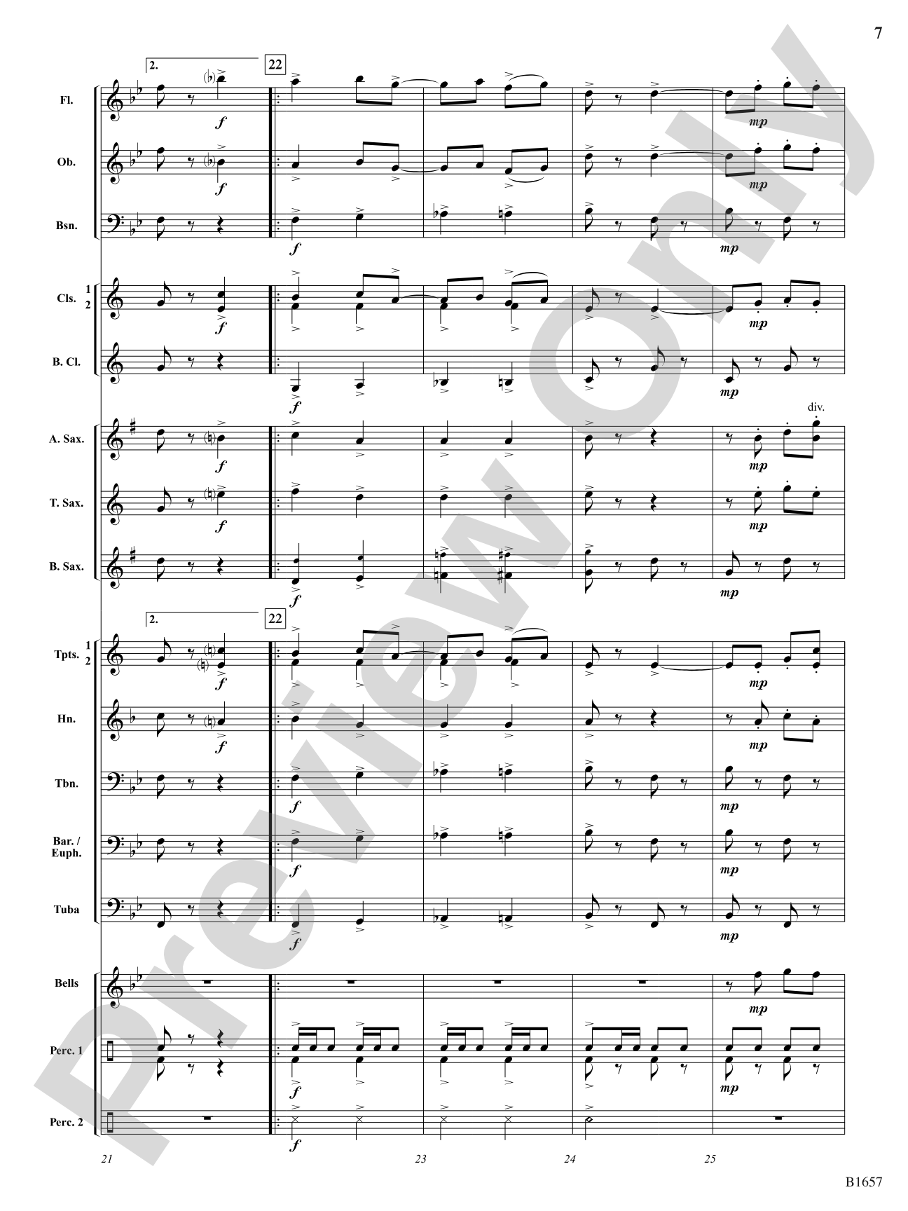 Mad Dash: Concert Band Conductor Score & Parts