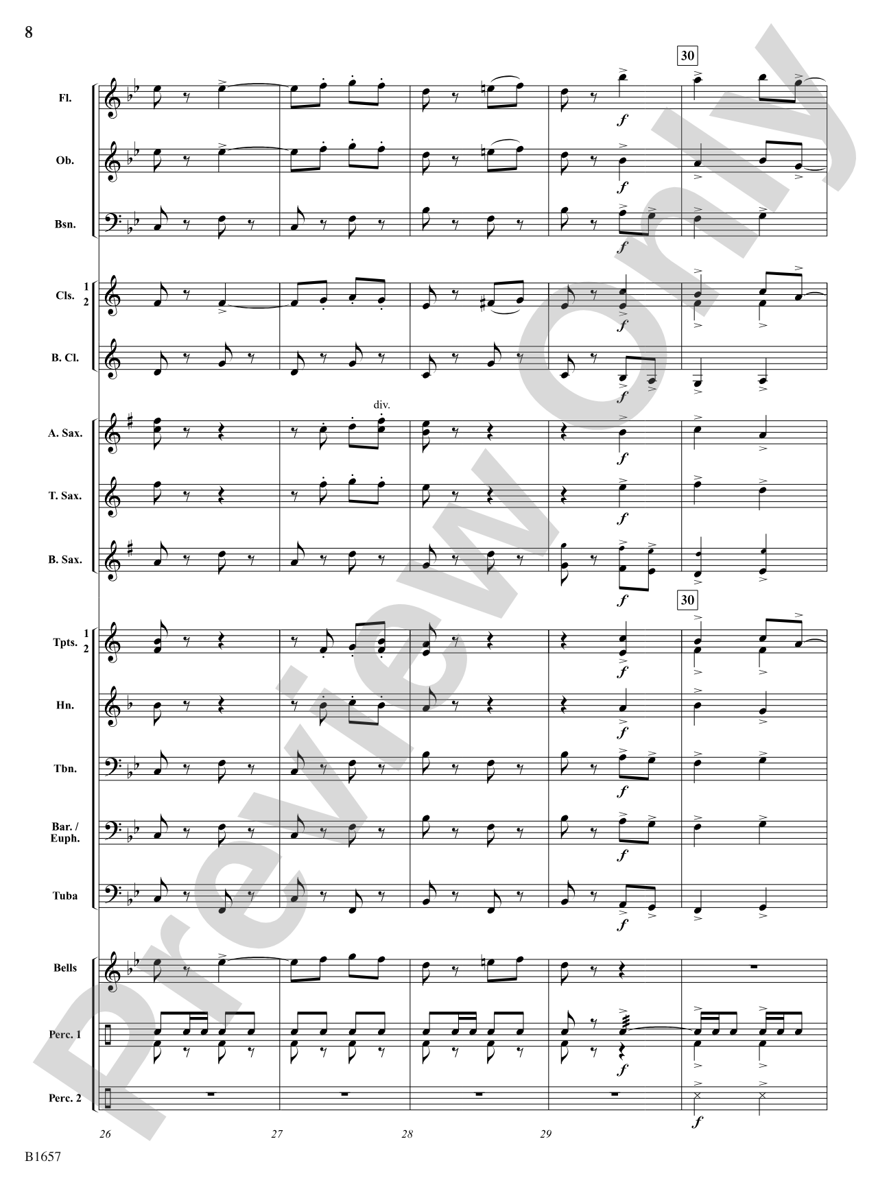 Mad Dash: Concert Band Conductor Score & Parts