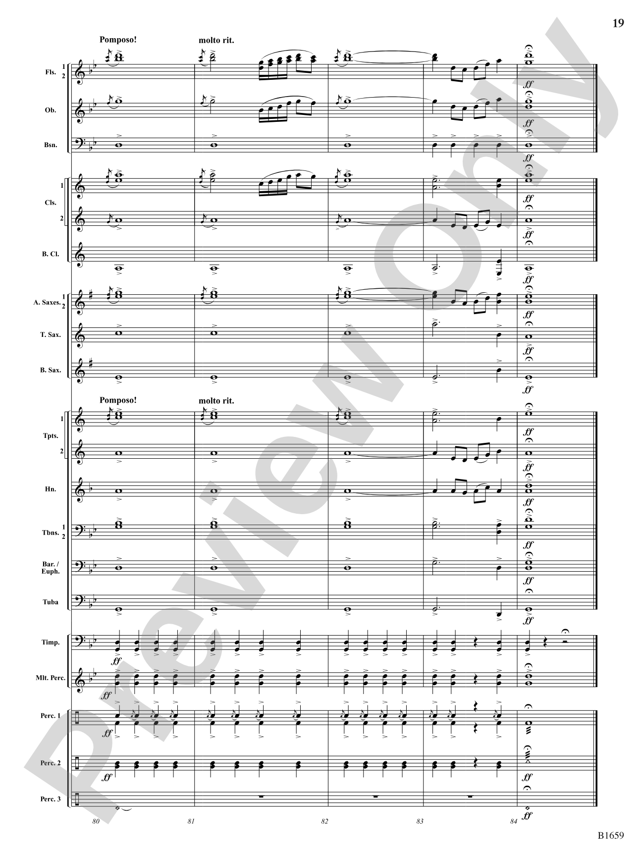 Yonaguska: Concert Band Conductor Score & Parts