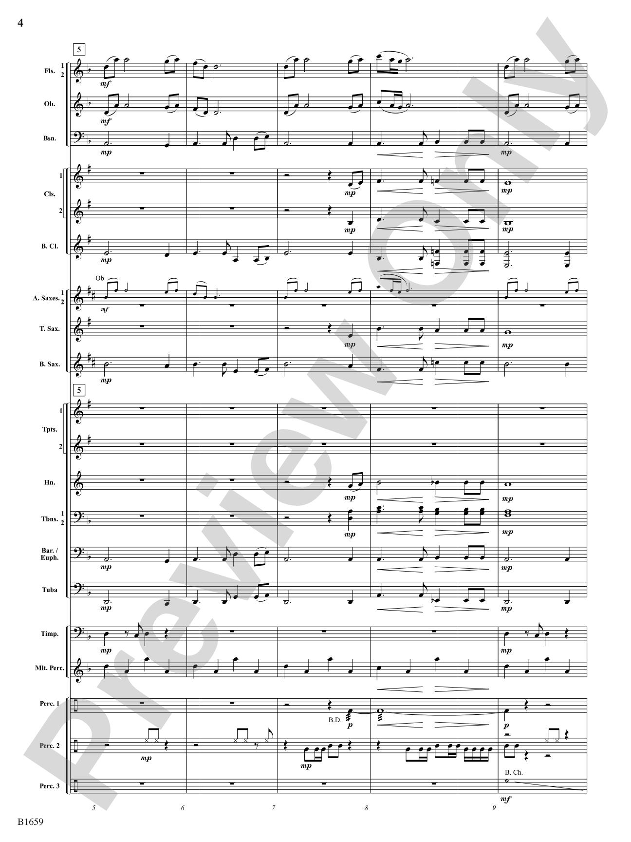 Yonaguska: Concert Band Conductor Score & Parts