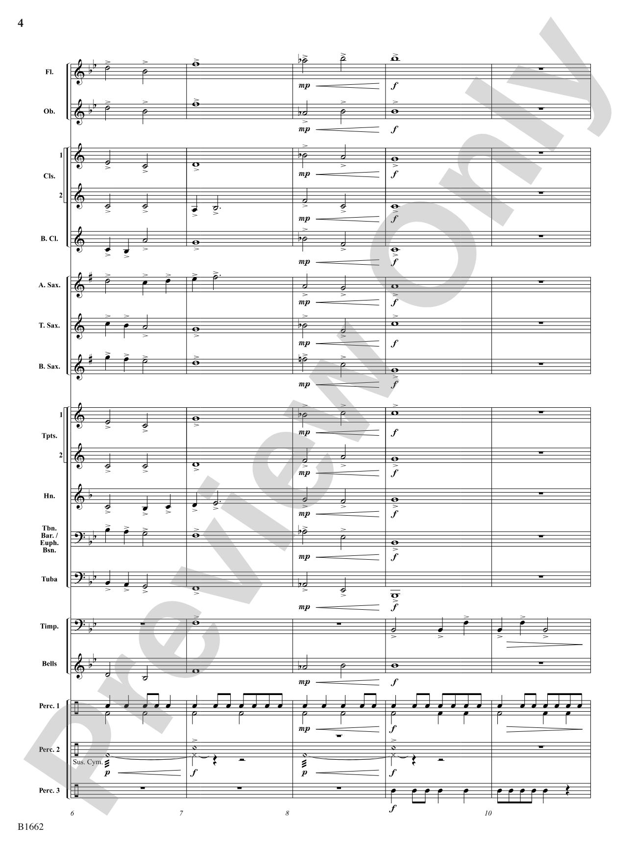 Prime: Concert Band Conductor Score & Parts