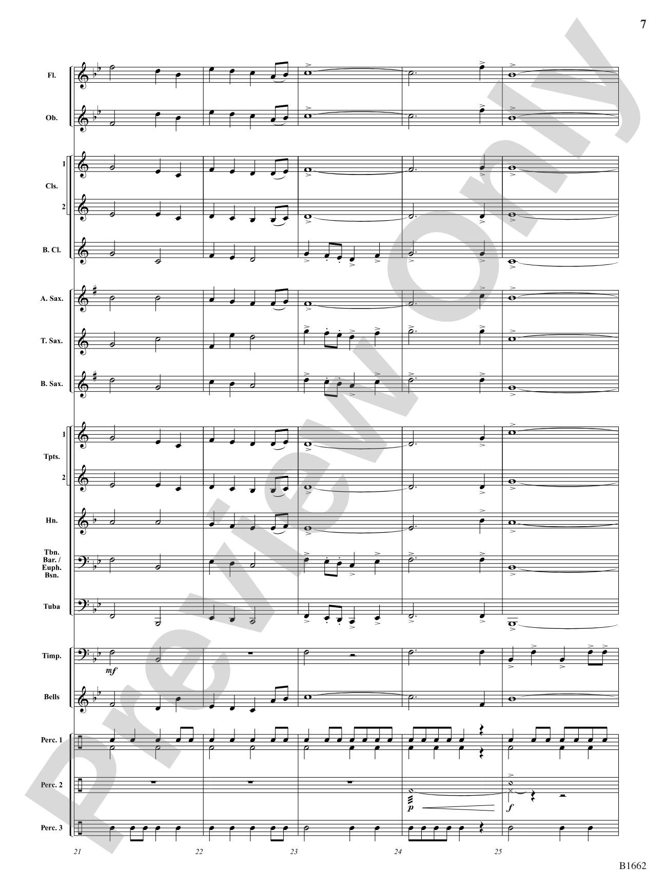 Prime: Concert Band Conductor Score & Parts