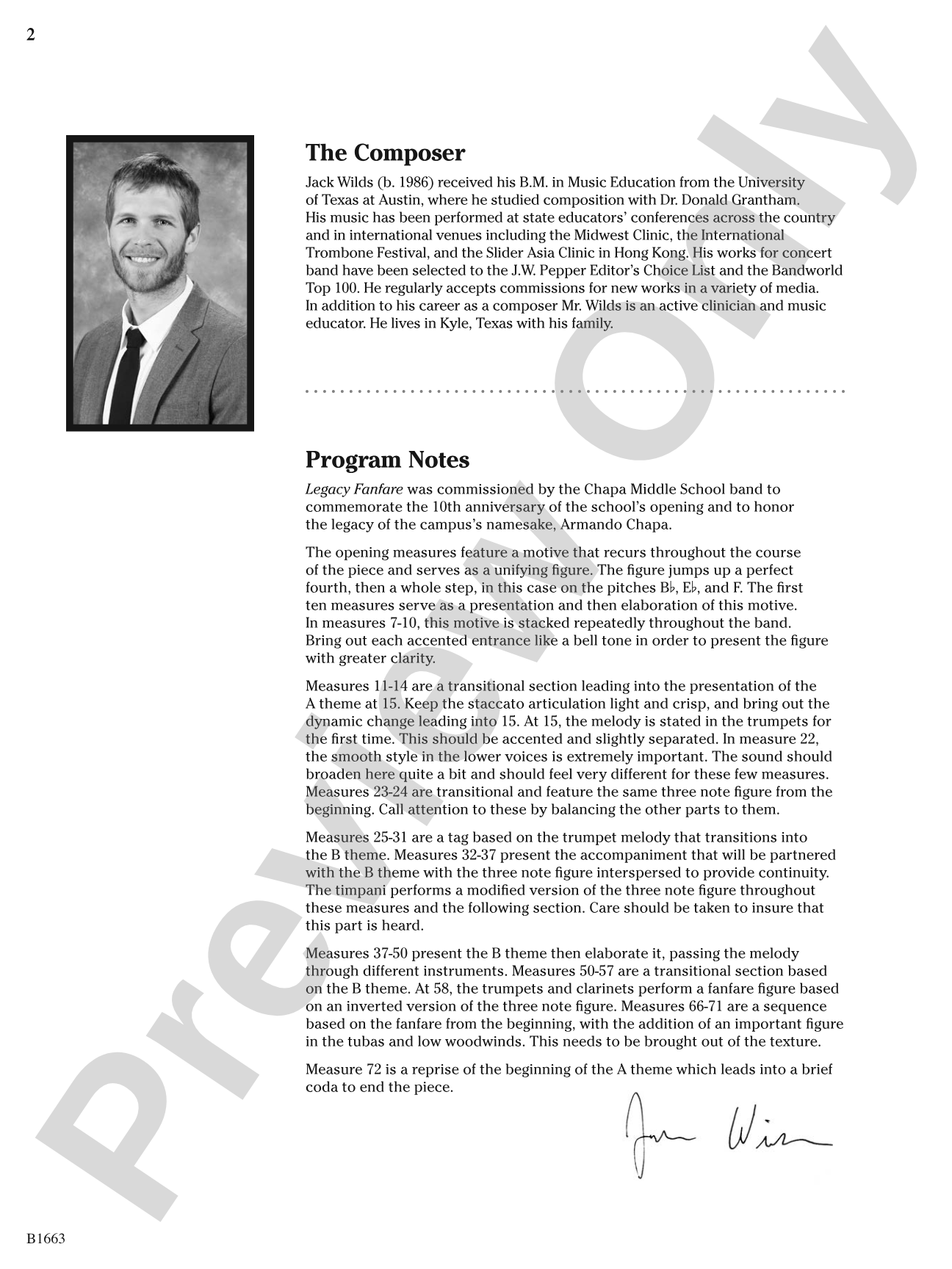 Legacy Fanfare: Concert Band Conductor Score & Parts
