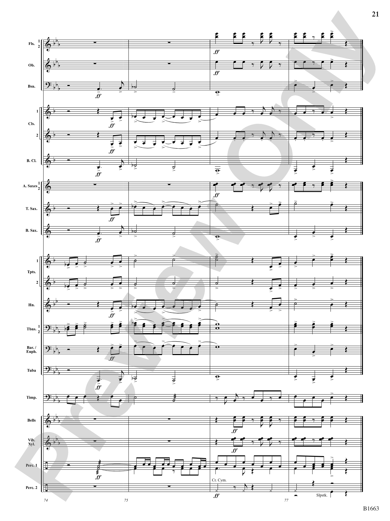 Legacy Fanfare: Concert Band Conductor Score & Parts