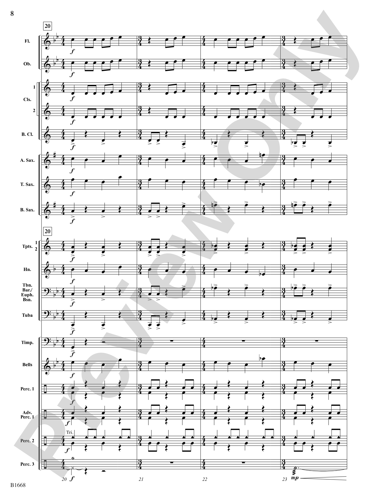 Spirit of the Stallion: Concert Band Conductor Score & Parts