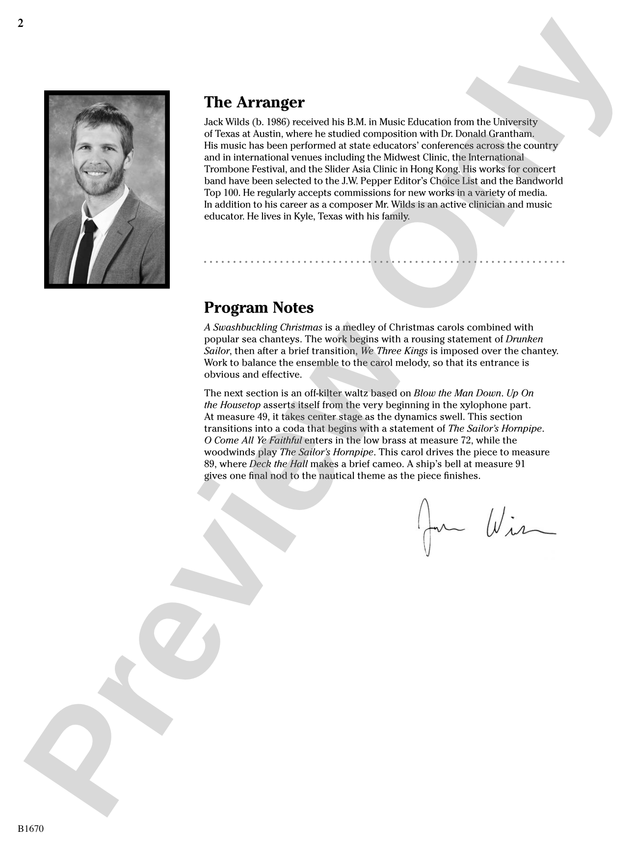 A Swashbuckling Christmas: Concert Band Conductor Score & Parts