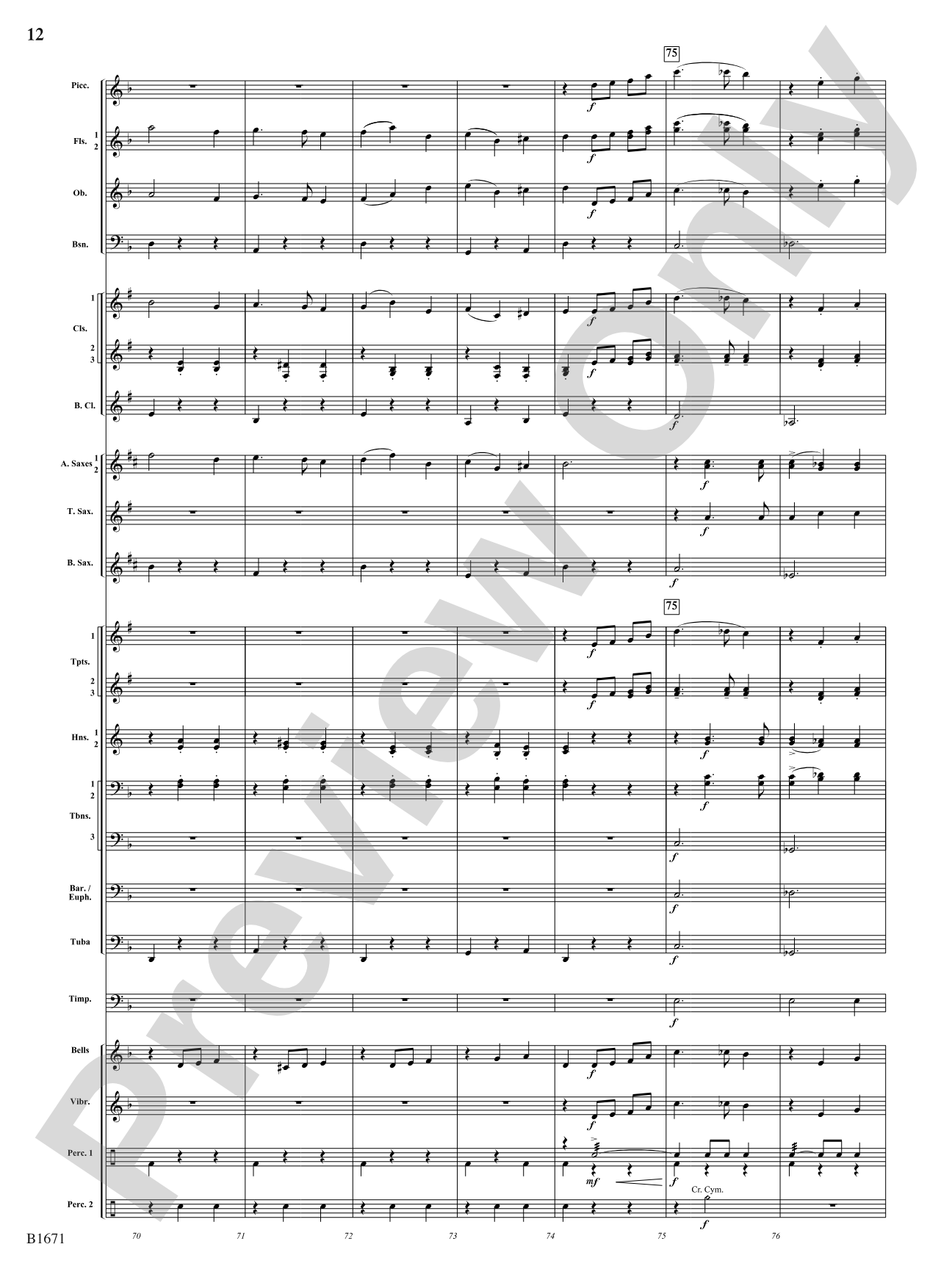 Spellbound: Concert Band Conductor Score & Parts
