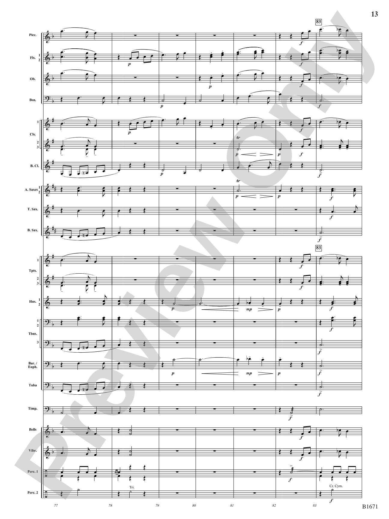 Spellbound: Concert Band Conductor Score & Parts