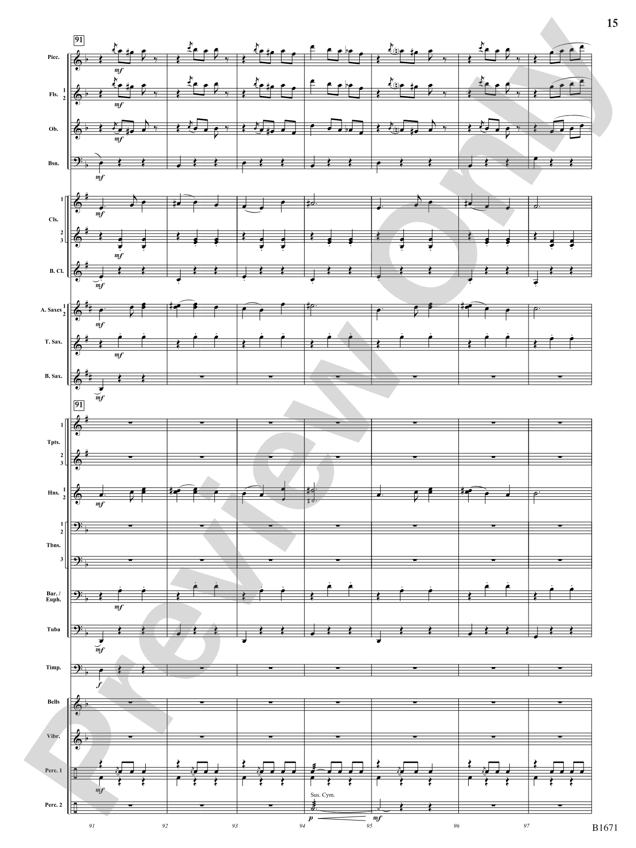 Spellbound: Concert Band Conductor Score & Parts