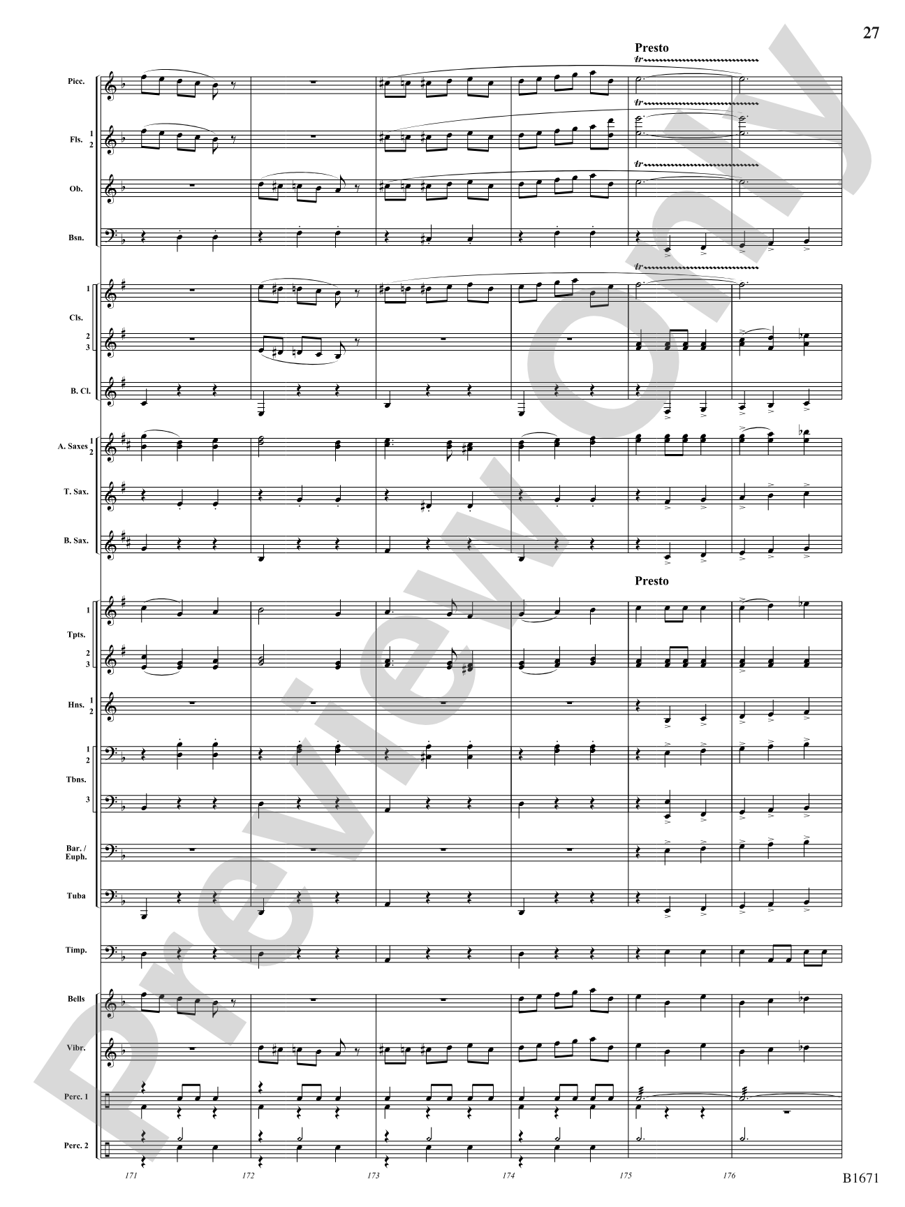 Spellbound: Concert Band Conductor Score & Parts