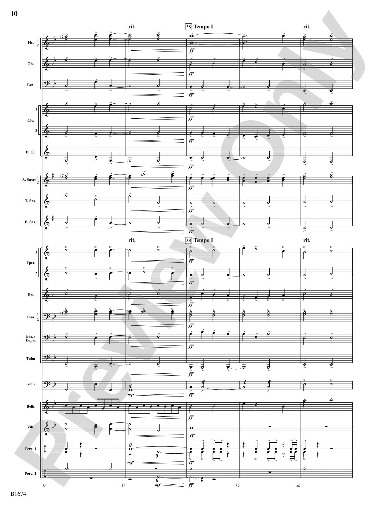 Synthesis: Concert Band Conductor Score & Parts
