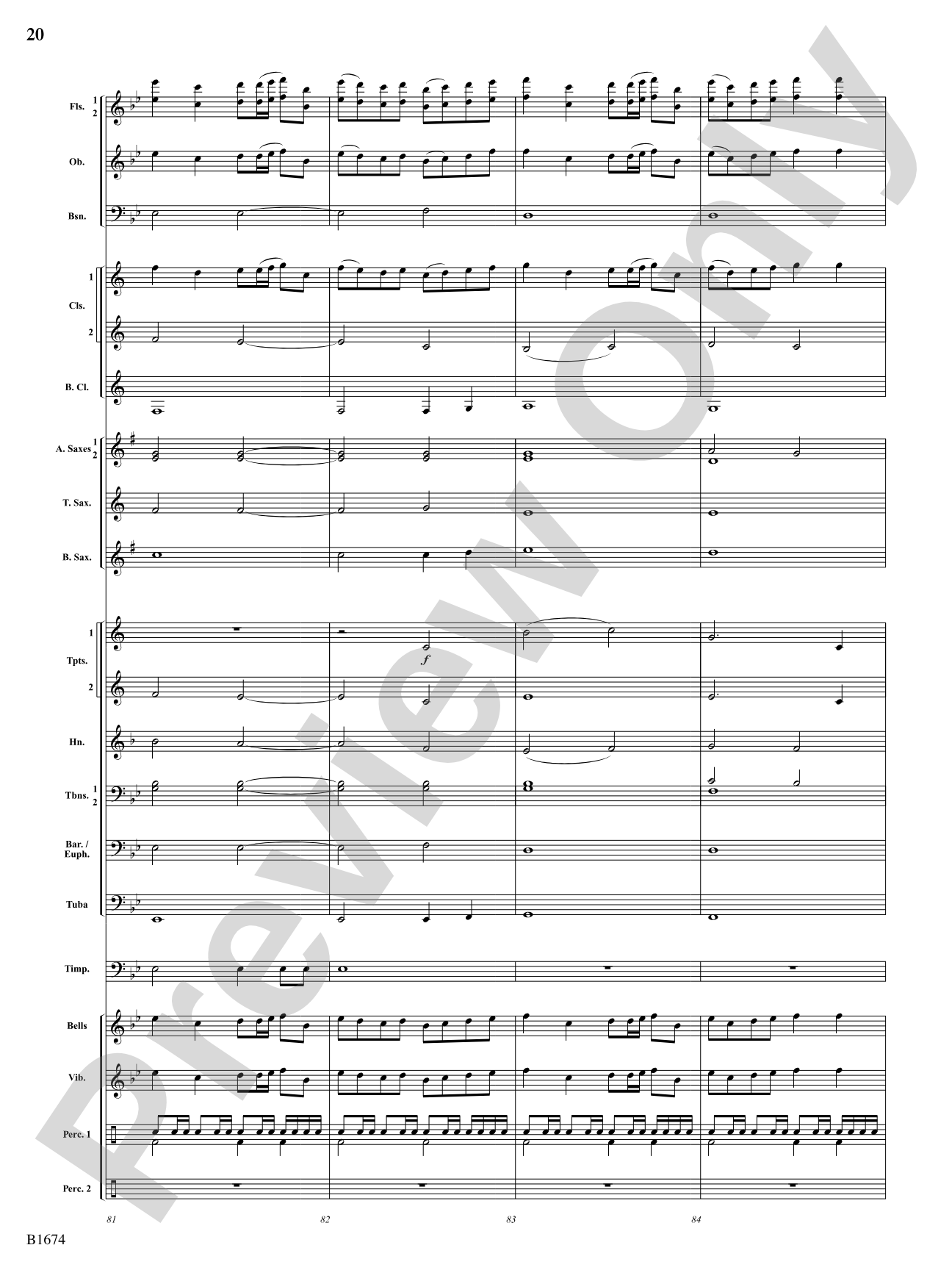Synthesis: Concert Band Conductor Score & Parts