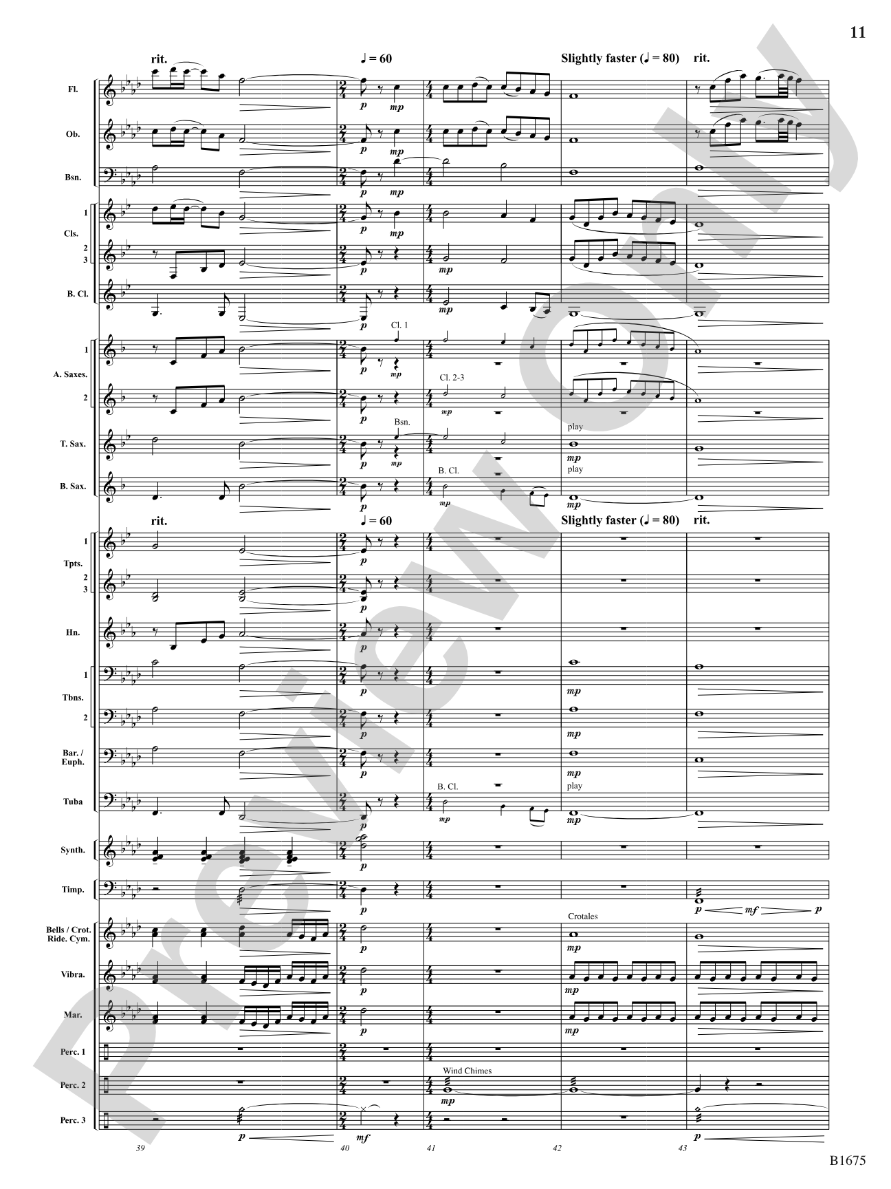 In These Last Day of Autumn...: Concert Band Conductor Score & Parts