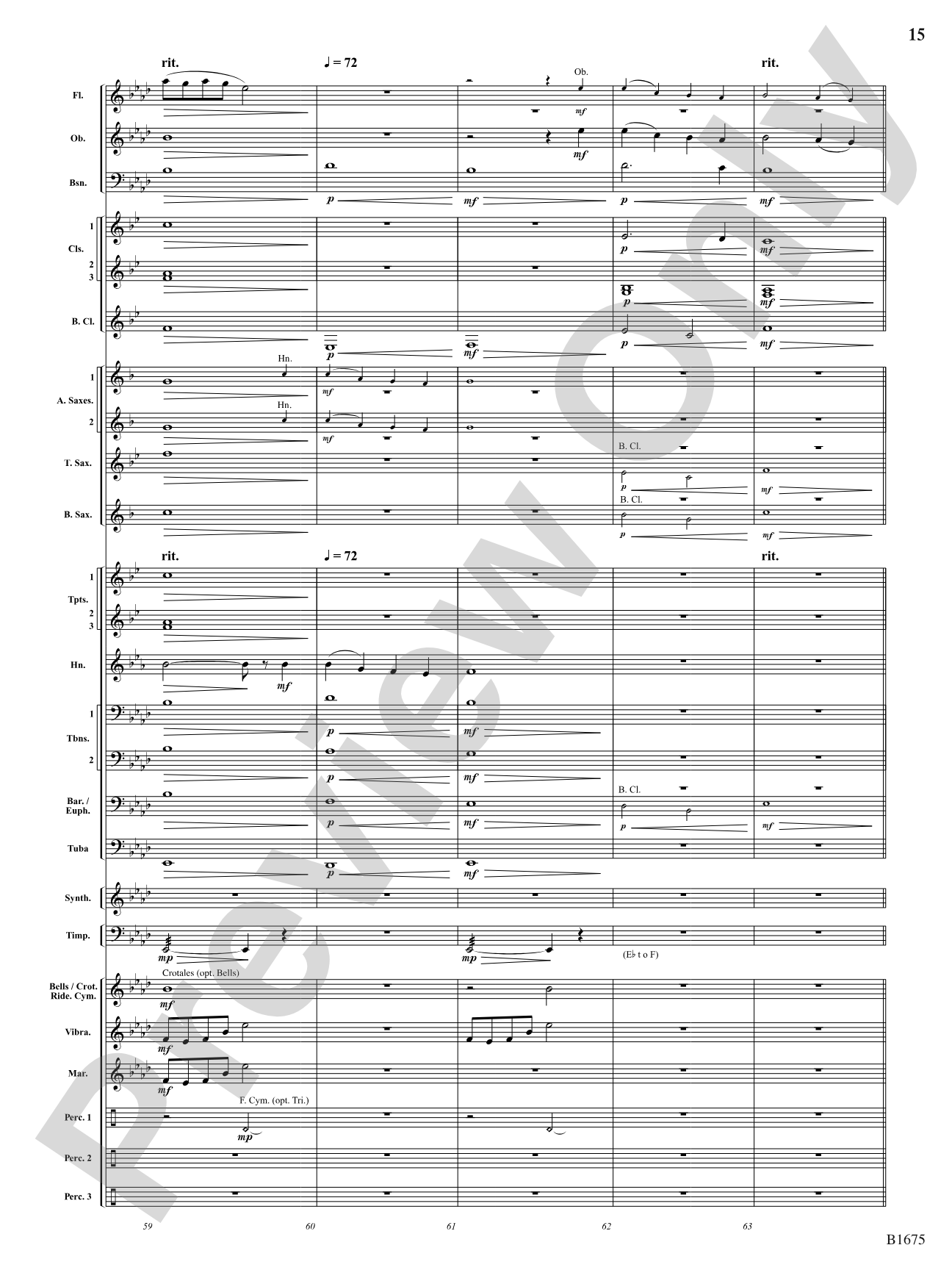 In These Last Day of Autumn...: Concert Band Conductor Score & Parts