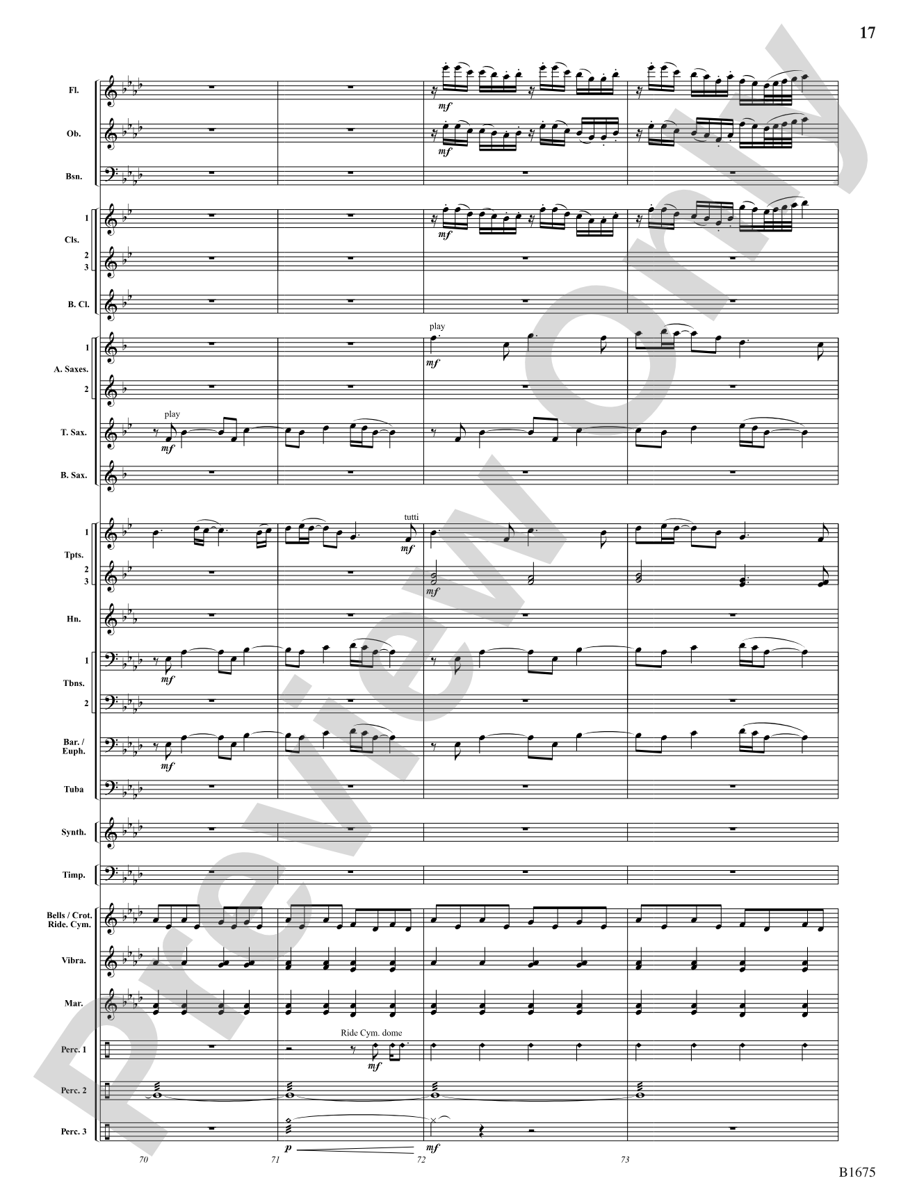 In These Last Day of Autumn...: Concert Band Conductor Score & Parts