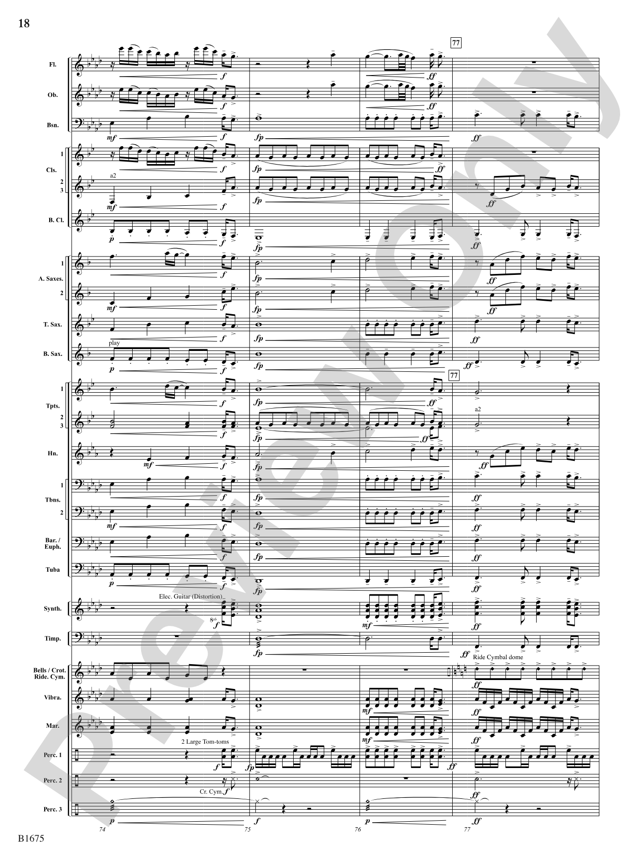In These Last Day of Autumn...: Concert Band Conductor Score & Parts