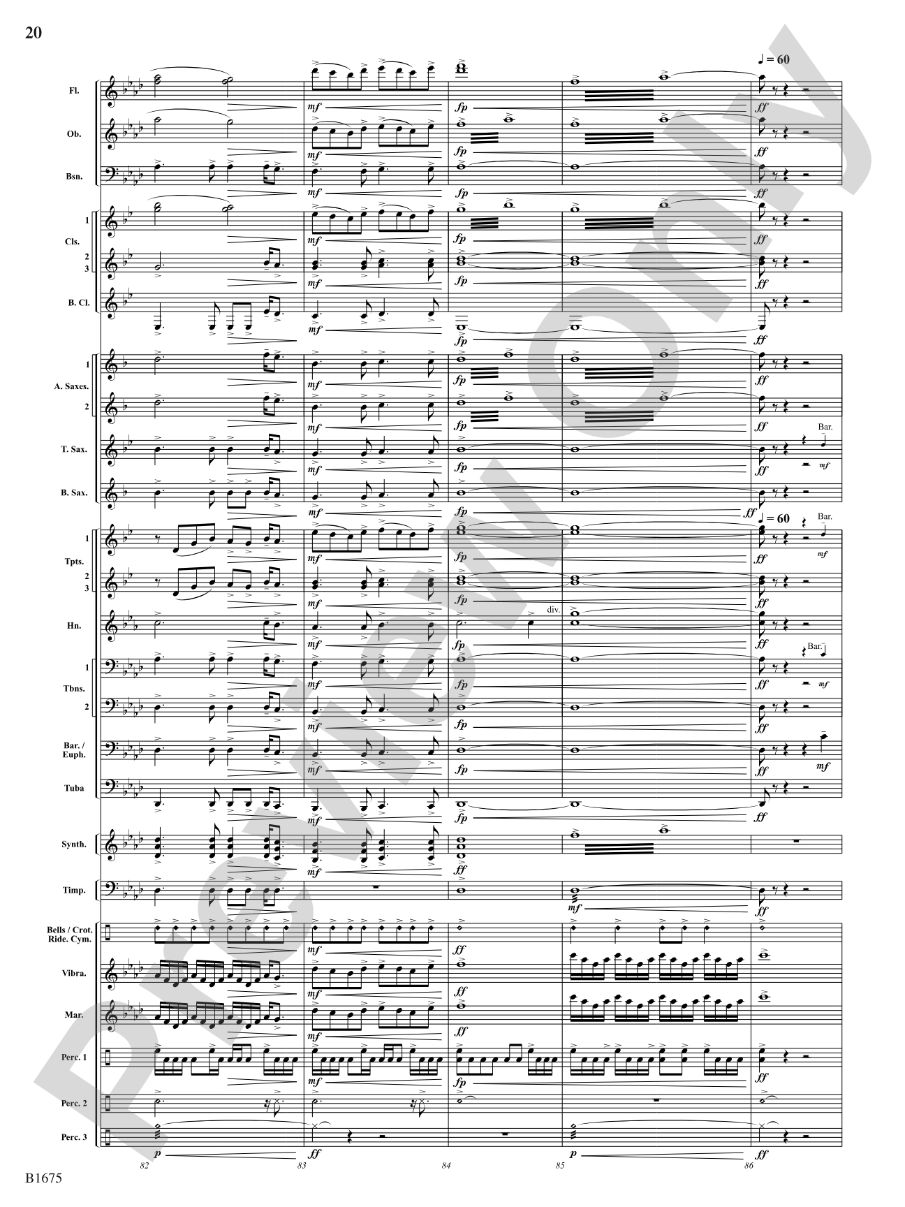 In These Last Day of Autumn...: Concert Band Conductor Score & Parts
