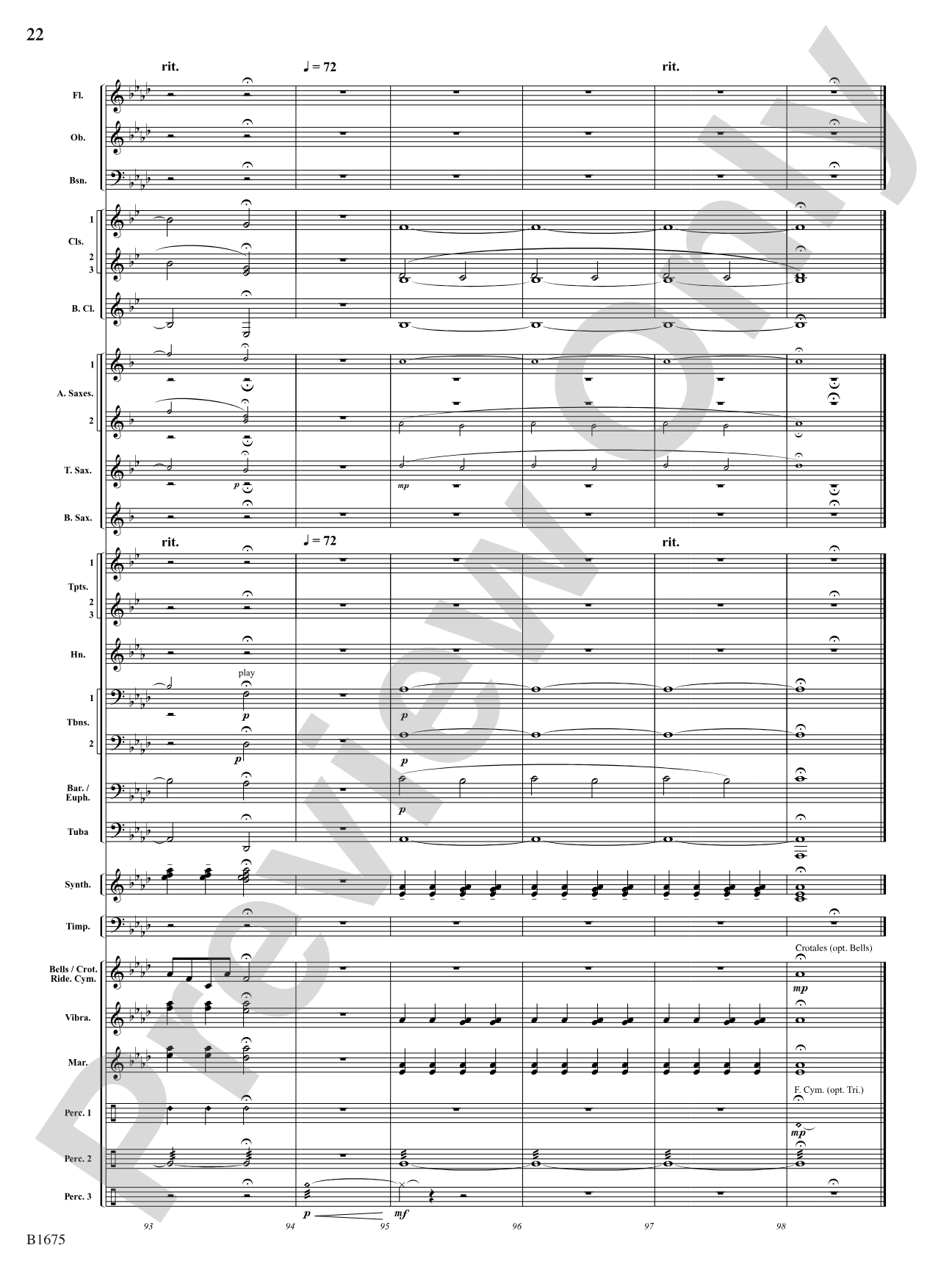 In These Last Day of Autumn...: Concert Band Conductor Score & Parts