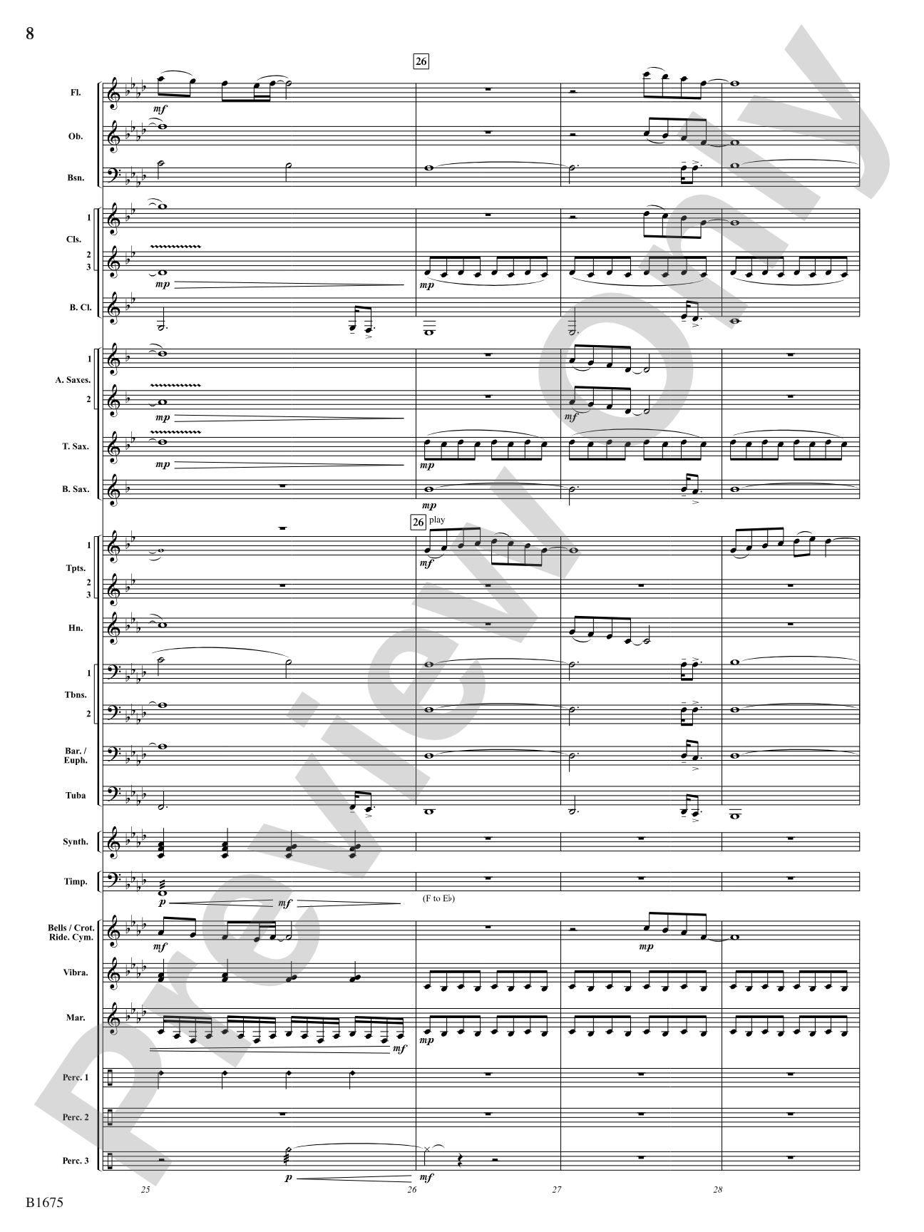 In These Last Day of Autumn...: Concert Band Conductor Score & Parts