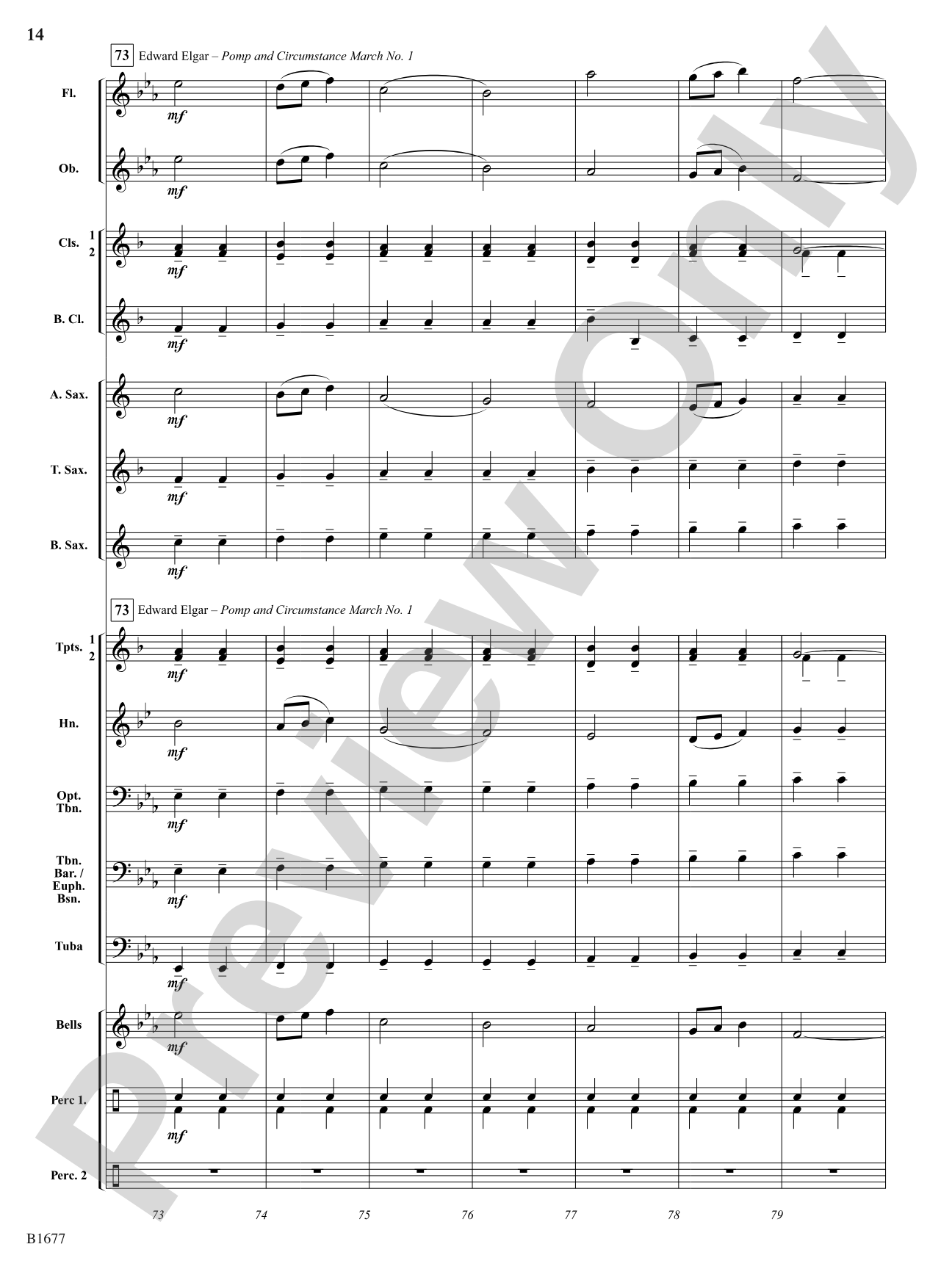 Ten Marches in Two Minutes: Concert Band Conductor Score & Parts