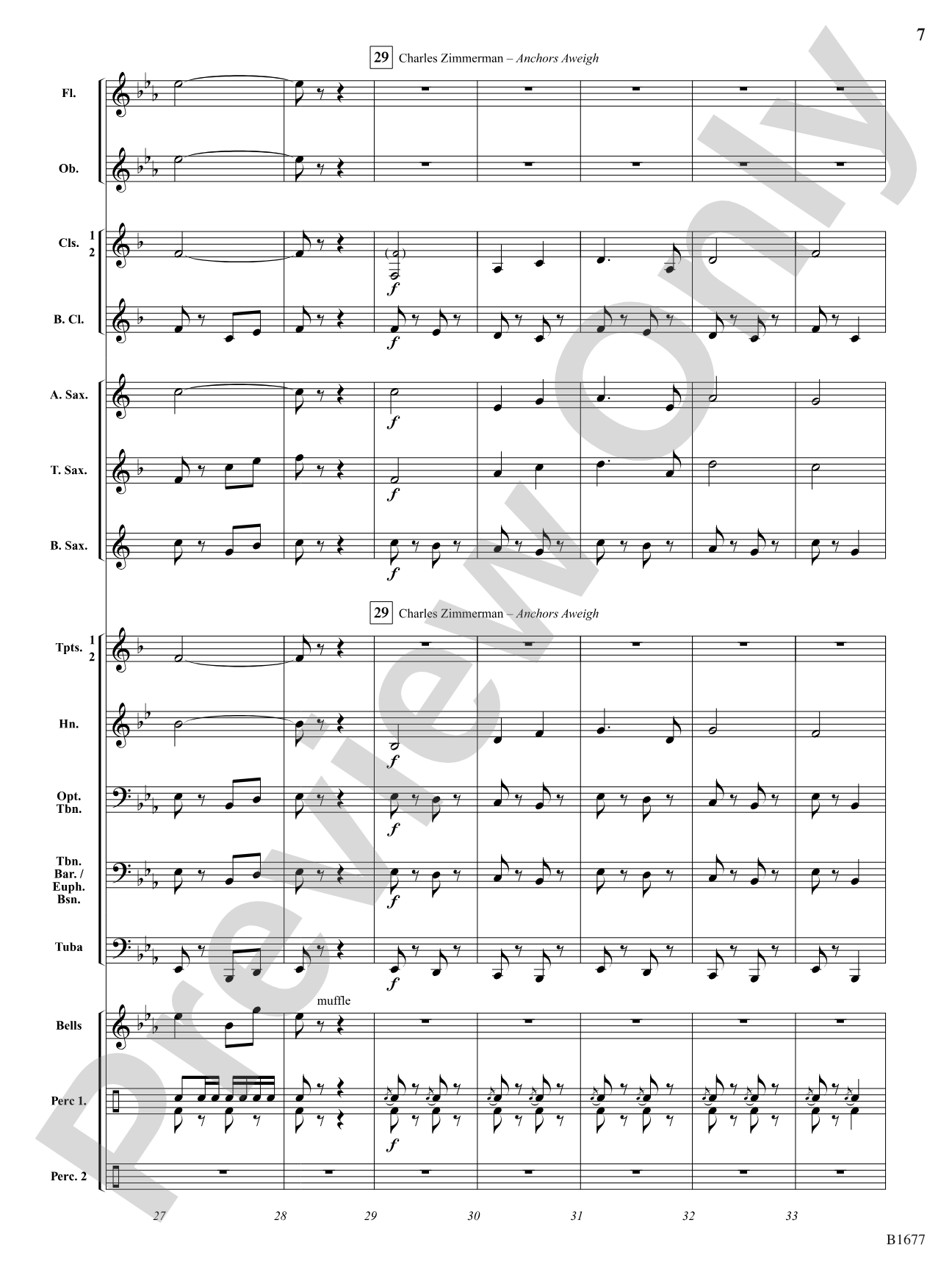 Ten Marches in Two Minutes: Concert Band Conductor Score & Parts