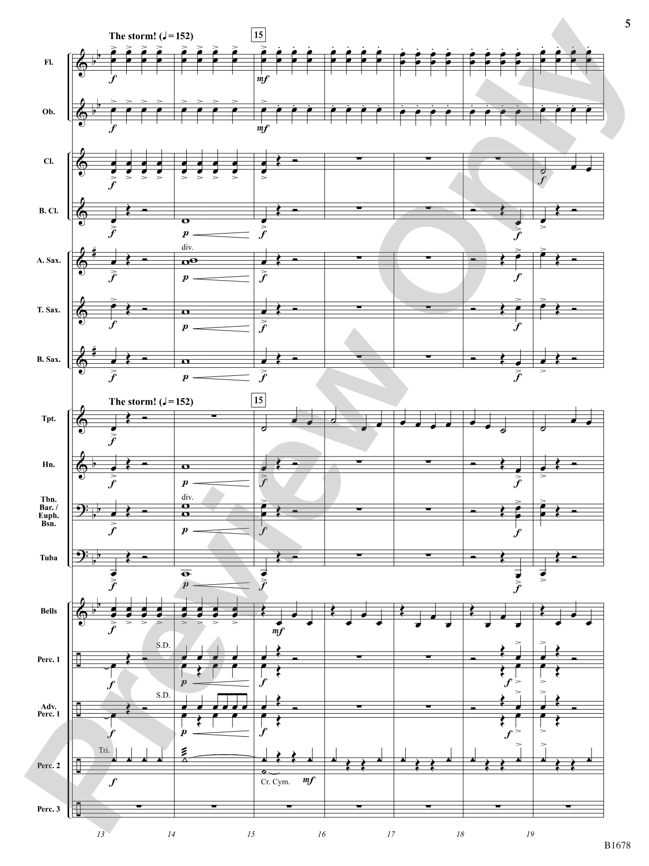Stormchasing: Concert Band Conductor Score & Parts