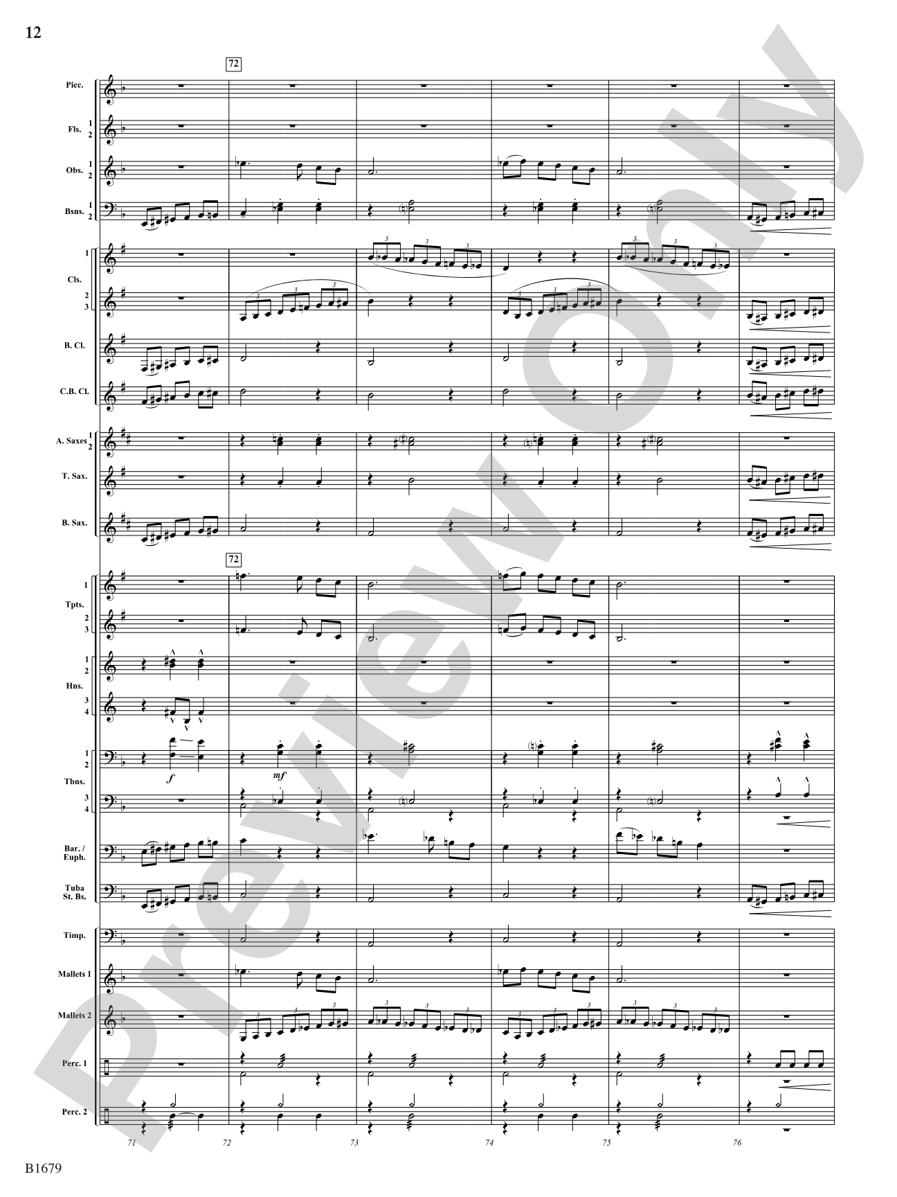 Shadow Waltzes: Concert Band Conductor Score & Parts
