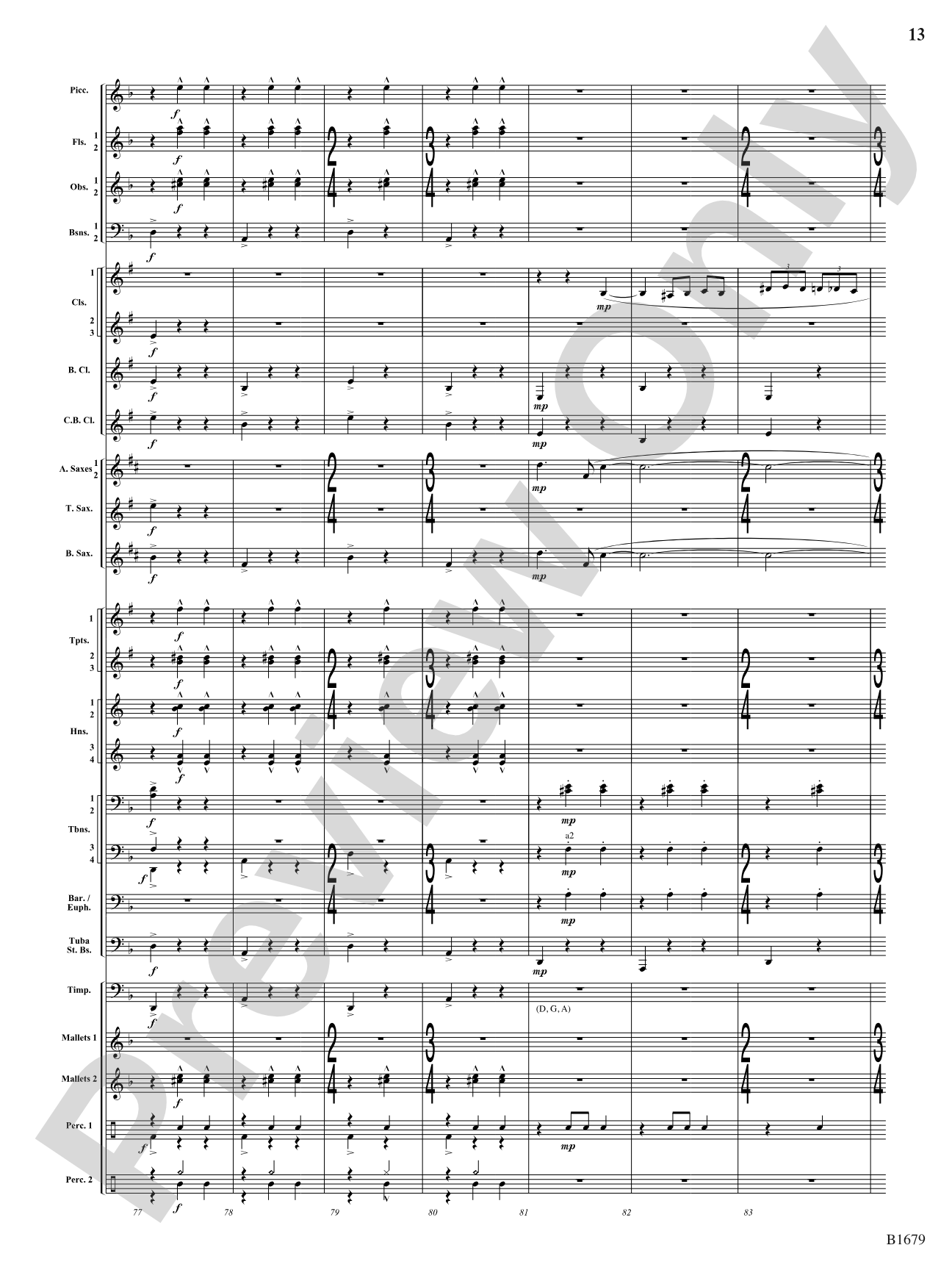 Shadow Waltzes: Concert Band Conductor Score & Parts