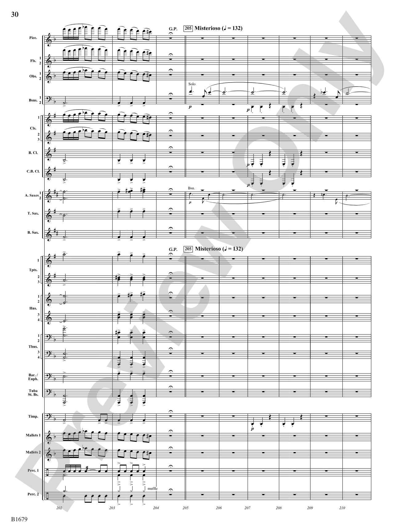 Shadow Waltzes: Concert Band Conductor Score & Parts
