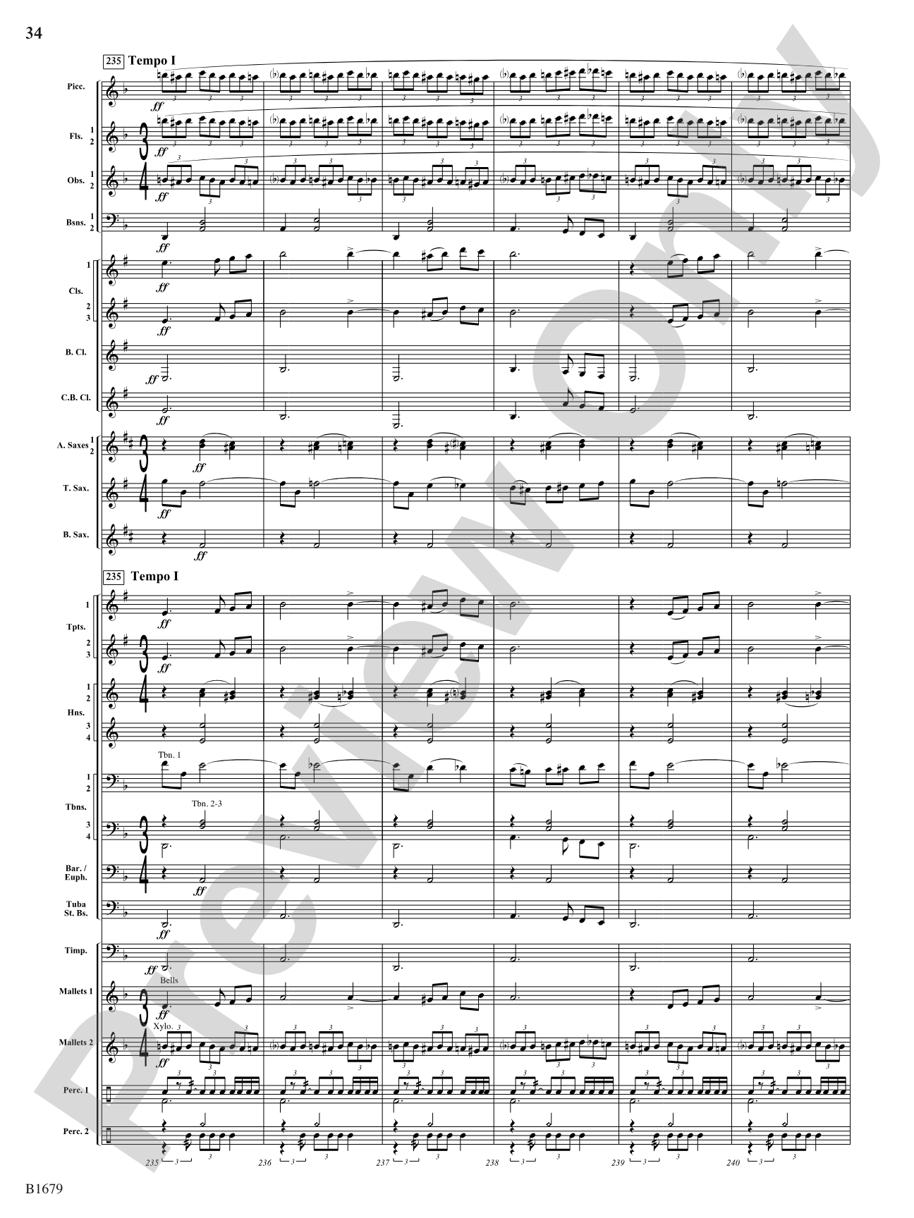Shadow Waltzes: Concert Band Conductor Score & Parts