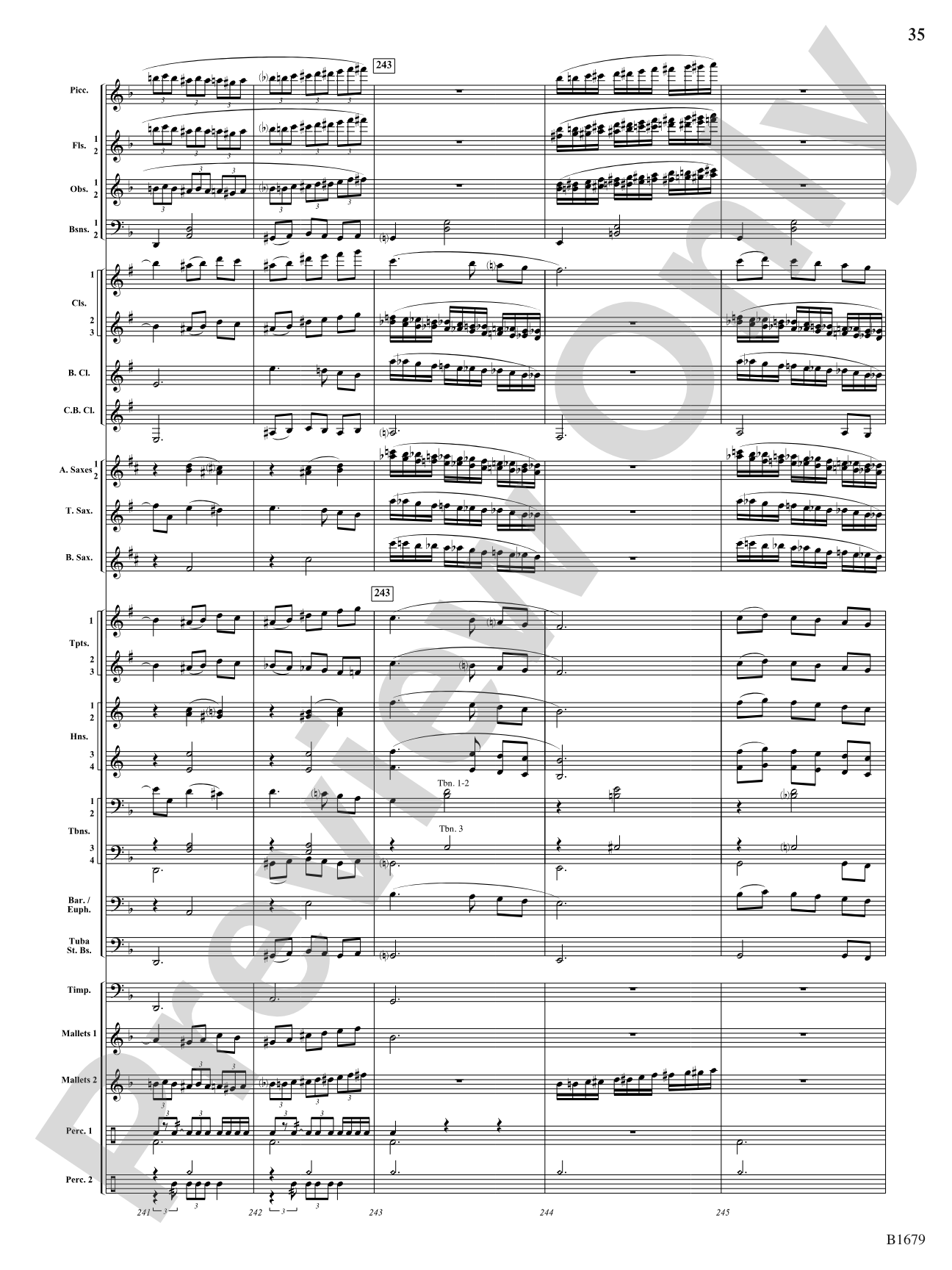 Shadow Waltzes: Concert Band Conductor Score & Parts