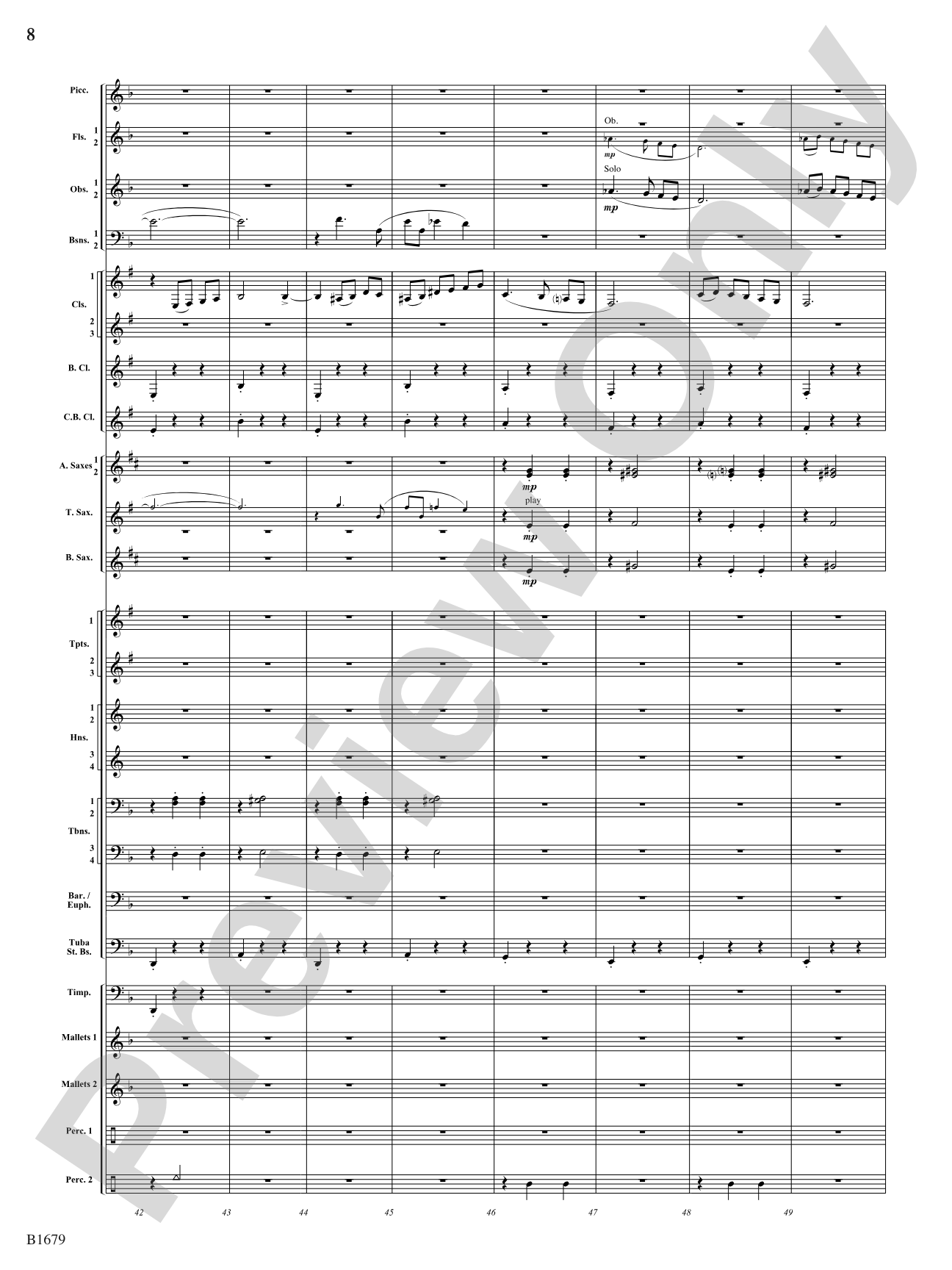 Shadow Waltzes: Concert Band Conductor Score & Parts