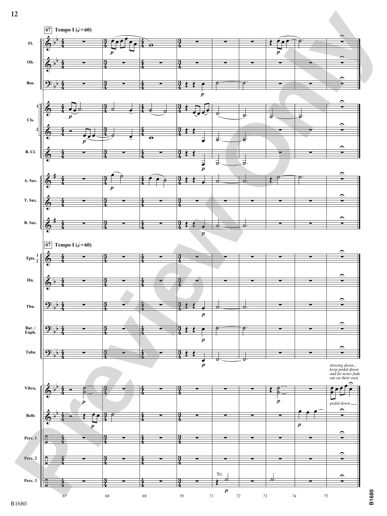 The Tears of Arizona: Concert Band Conductor Score & Parts