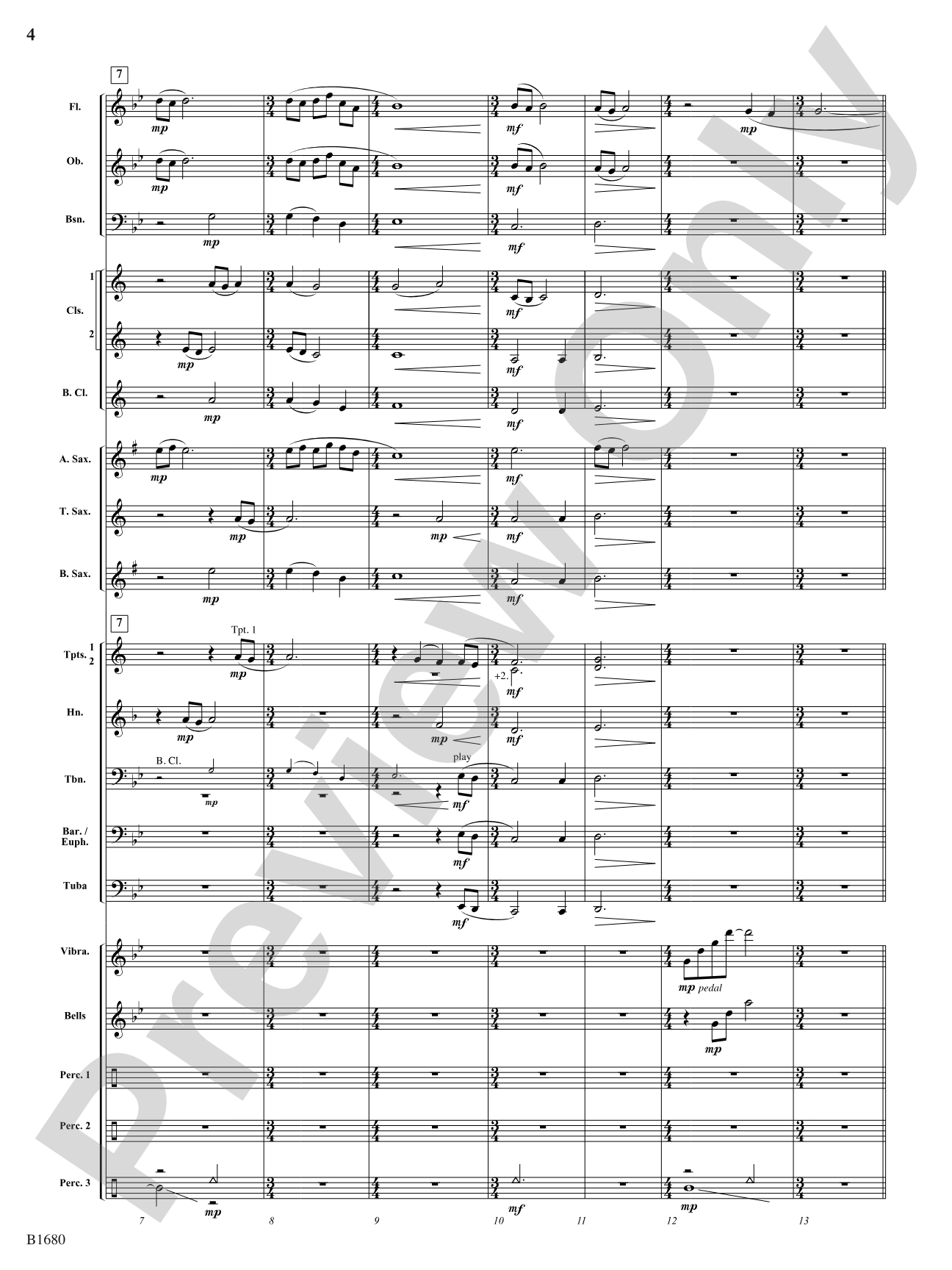 The Tears of Arizona: Concert Band Conductor Score & Parts