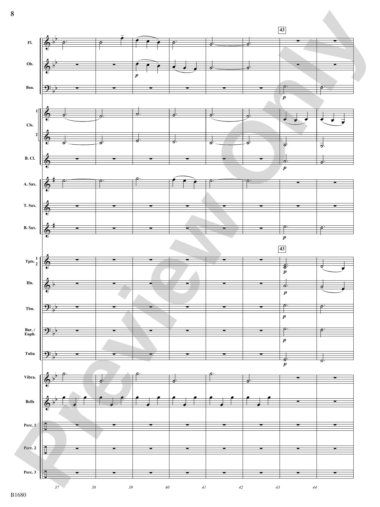 The Tears of Arizona: Concert Band Conductor Score & Parts