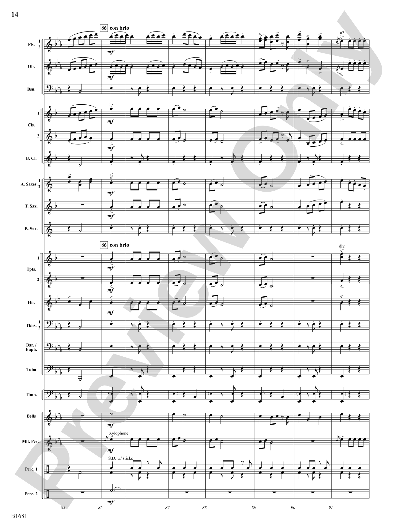 Scattered Light: Concert Band Conductor Score & Parts