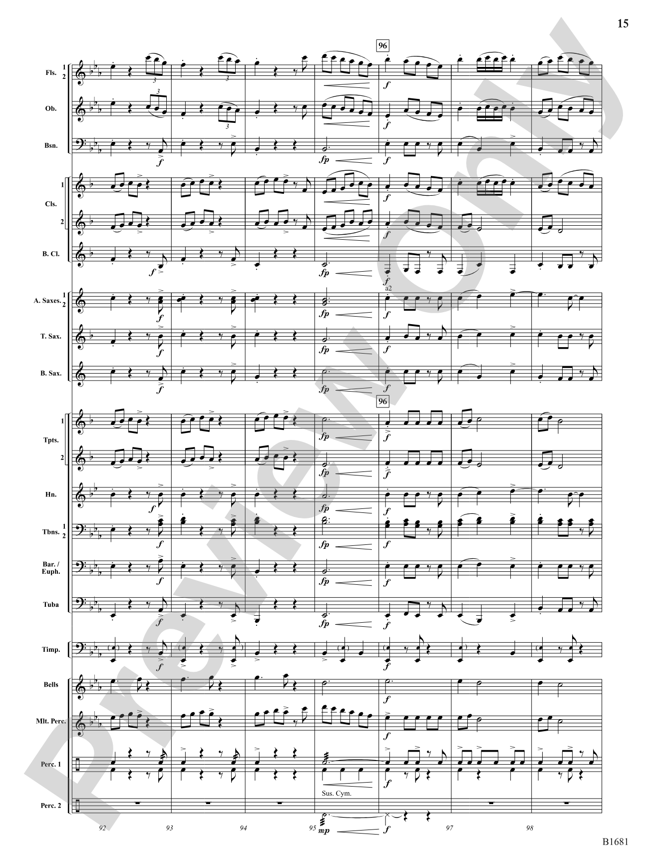 Scattered Light: Concert Band Conductor Score & Parts