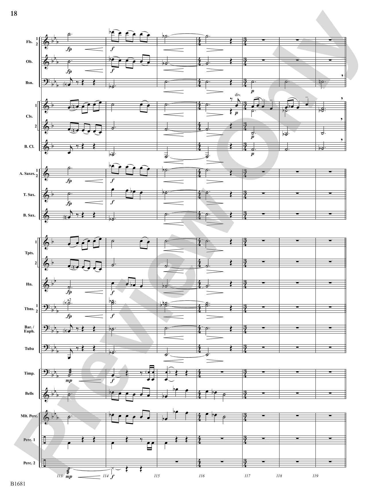 Scattered Light: Concert Band Conductor Score & Parts