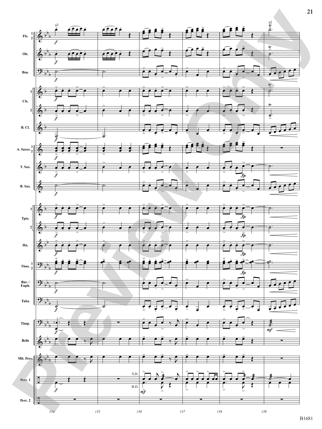 Scattered Light: Concert Band Conductor Score & Parts
